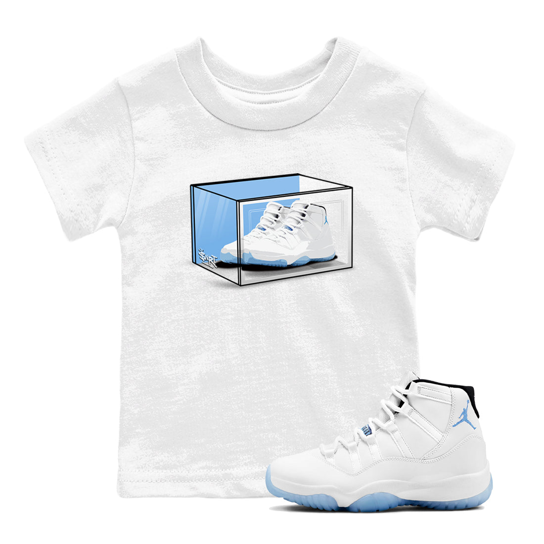 Shoe Box snkmatch Tees Kids - Air Jordan 11 Legend Blue