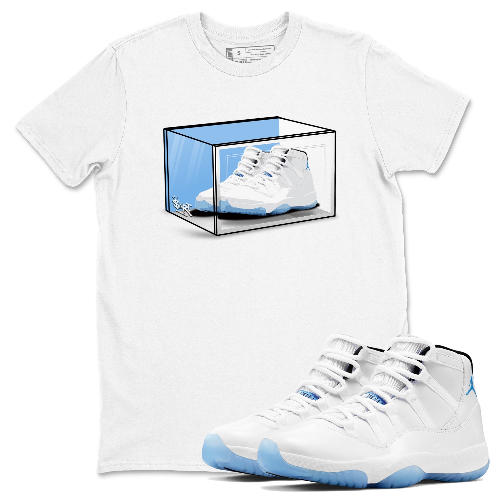Shoe Box snkmatch Tees - Air Jordan 11 Legend Blue
