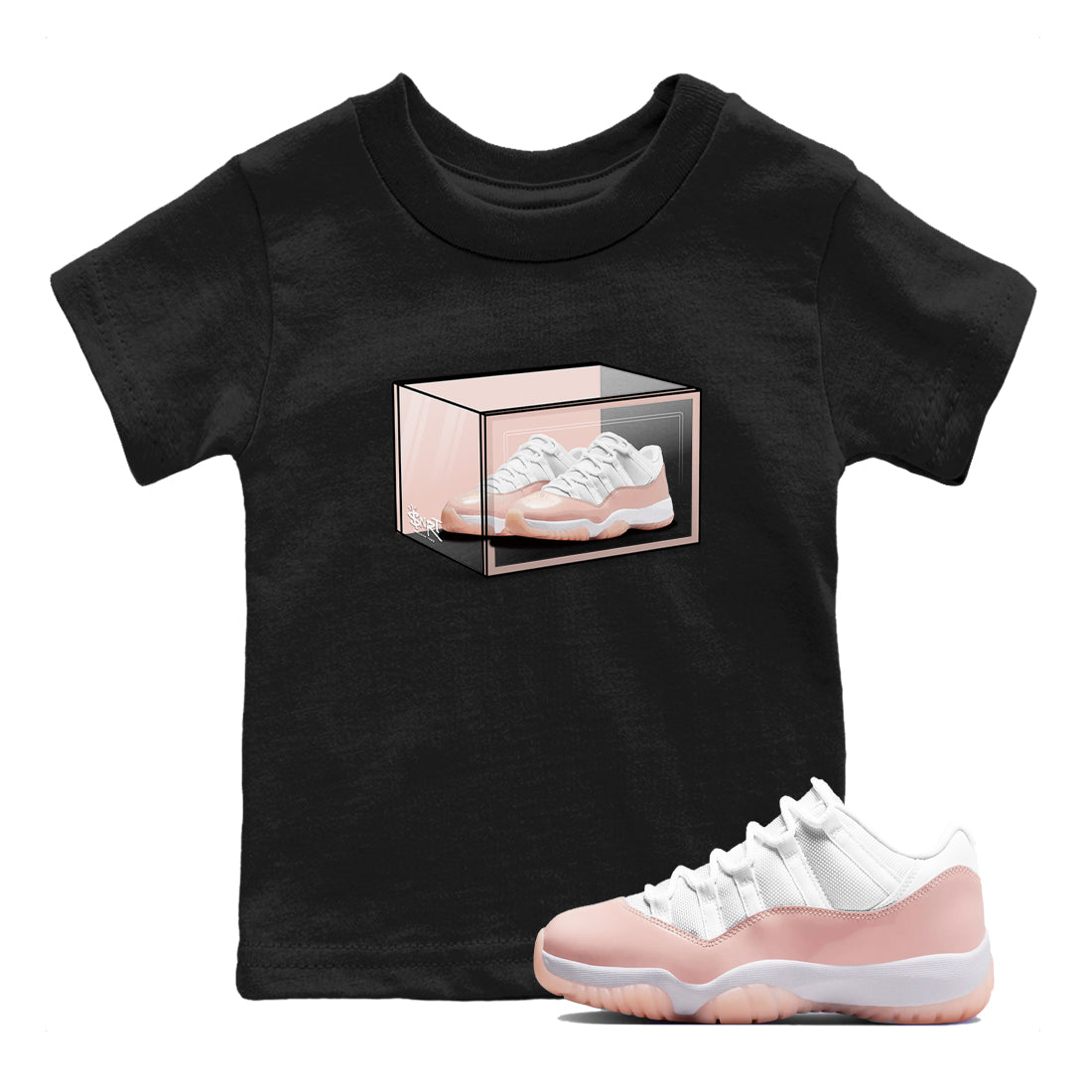 Shoe Box snkmatch Tees Kids - Air Jordan 11 Legend Pink