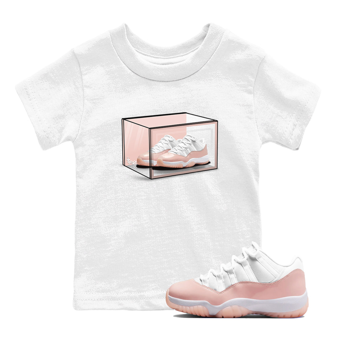 Shoe Box snkmatch Tees Kids - Air Jordan 11 Legend Pink