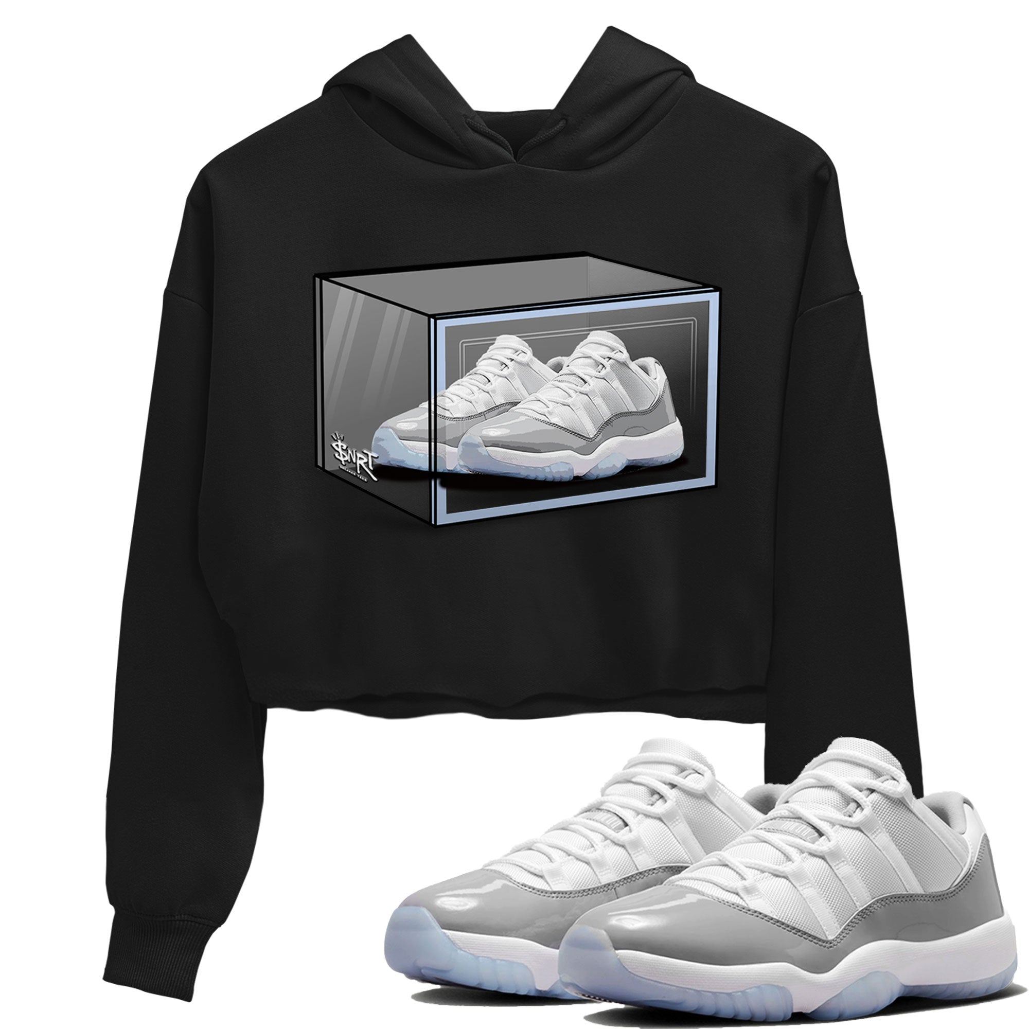 Shoe Box snkmatch Women's Top - Air Jordan 11 White Cement