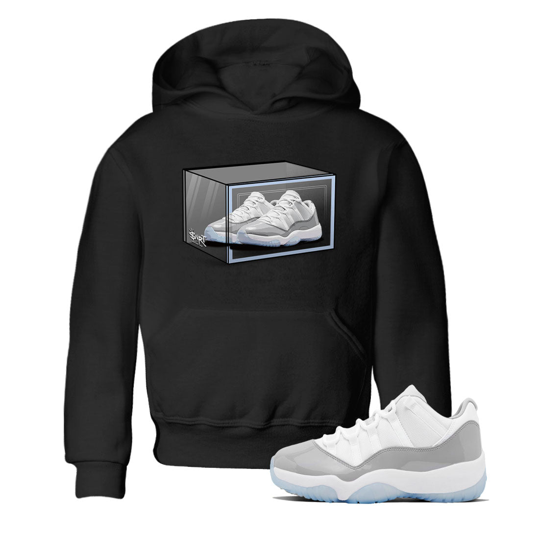Shoe Box snkmatch Tee Kids - Air Jordan 11 White Cement