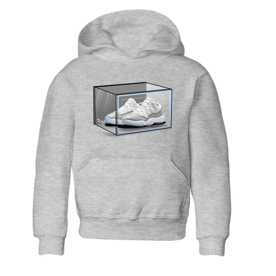 Shoe Box snkmatch Tee Kids - Air Jordan 11 White Cement