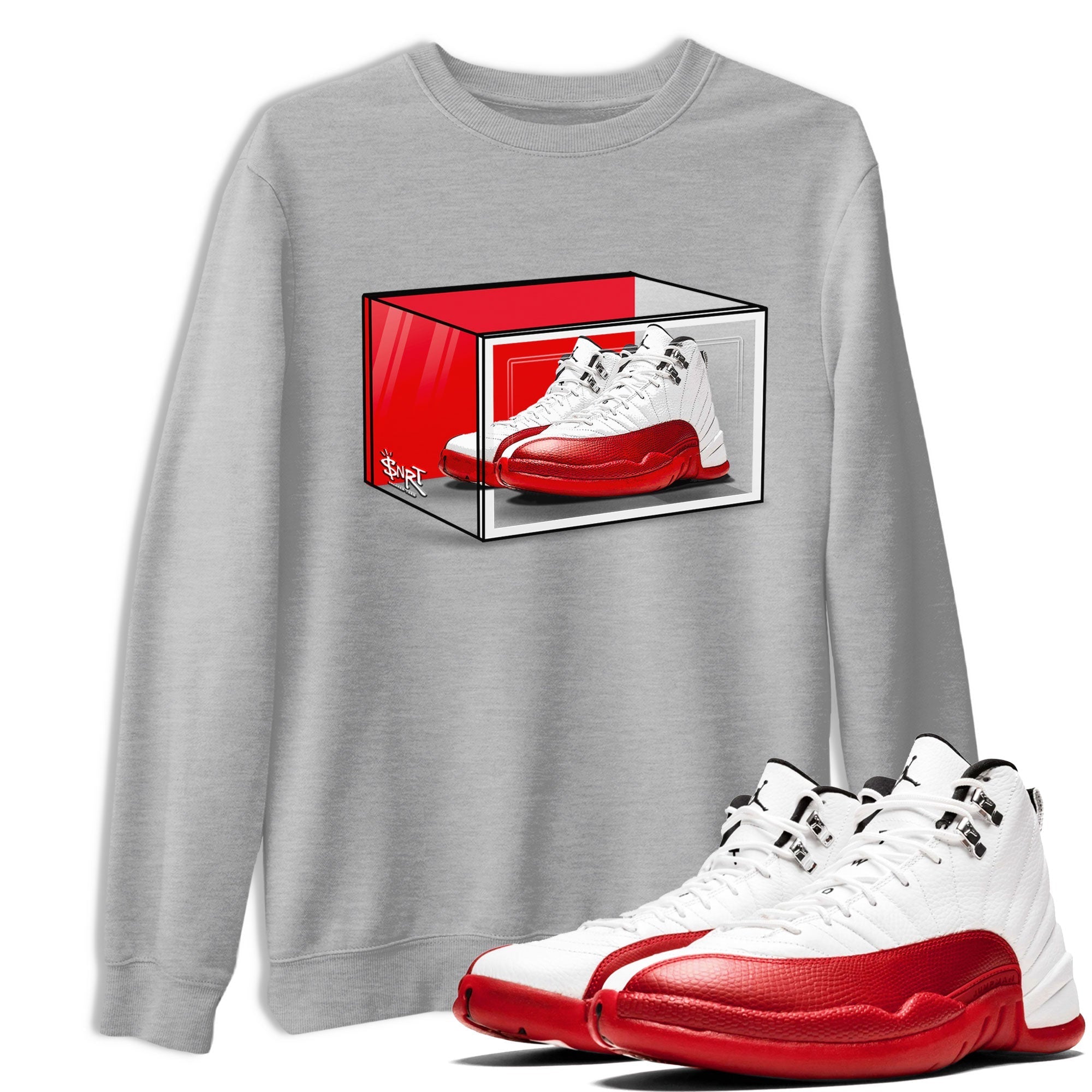 Shoe Box snkmatch Tee - Air Jordan 12 Cherry