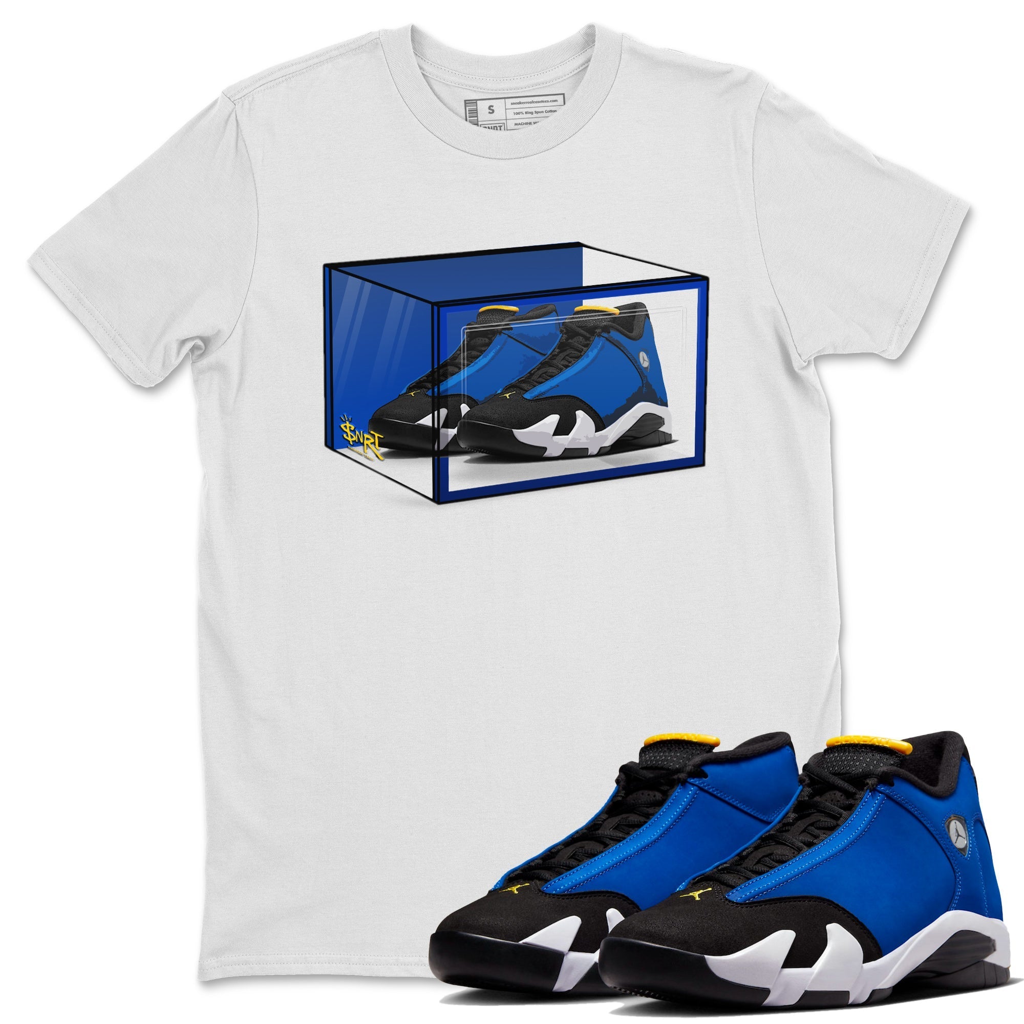 Shoe Box Unisex Tops - Air Jordan 14 Laney