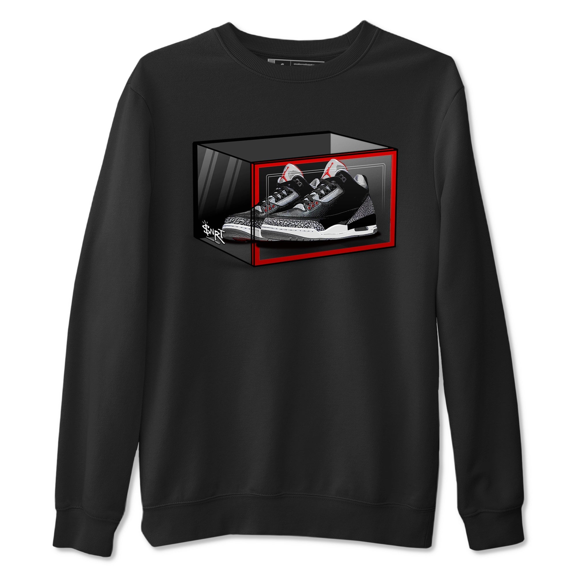 Shoe Box snkmatch Tees - Air Jordan 3 Black Cement