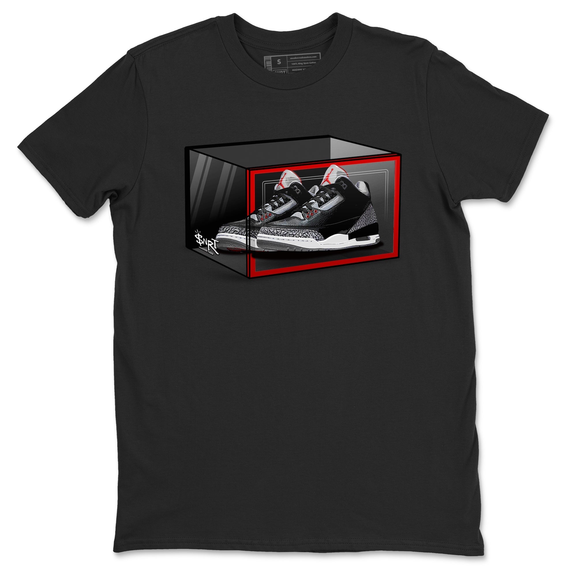 Shoe Box snkmatch Tees - Air Jordan 3 Black Cement
