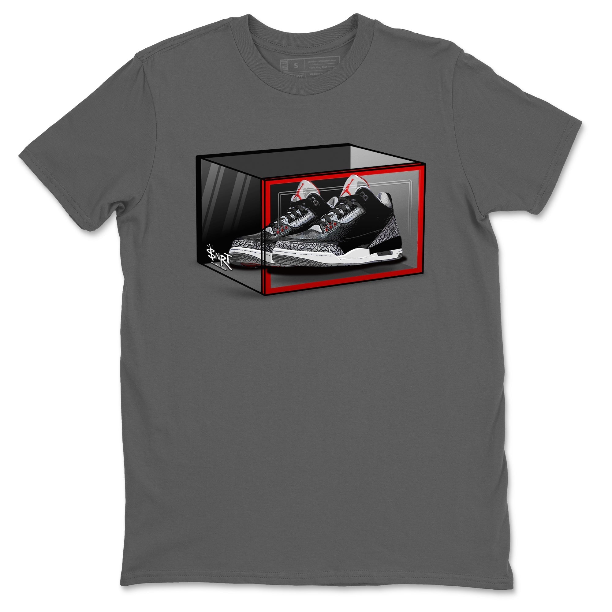 Shoe Box snkmatch Tees - Air Jordan 3 Black Cement