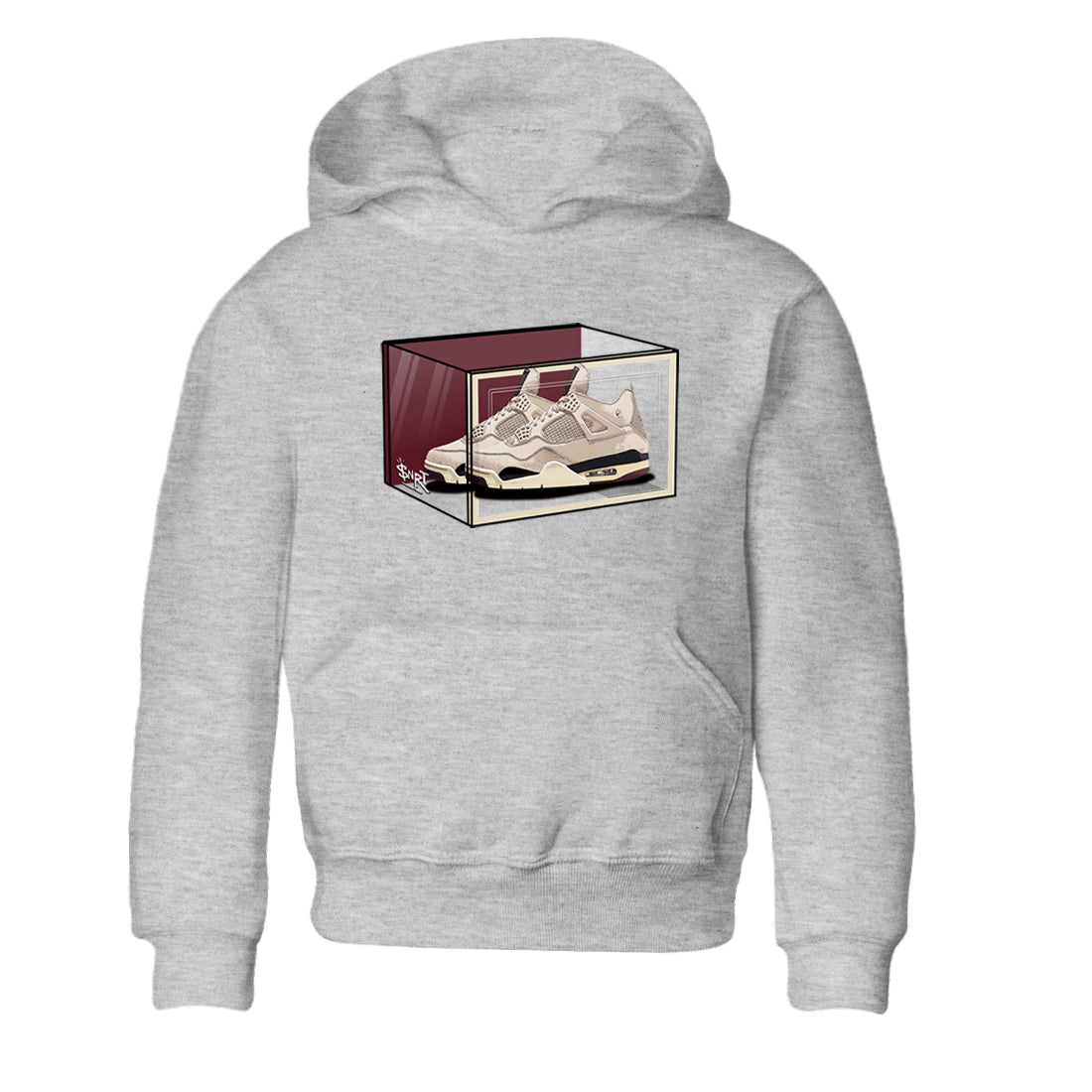Shoe Box snkmatch Tees Kids - Air Jordan 4 A Ma Maniere x Fossil Stone