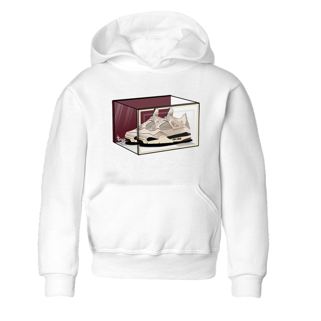 Shoe Box snkmatch Tees Kids - Air Jordan 4 A Ma Maniere x Fossil Stone