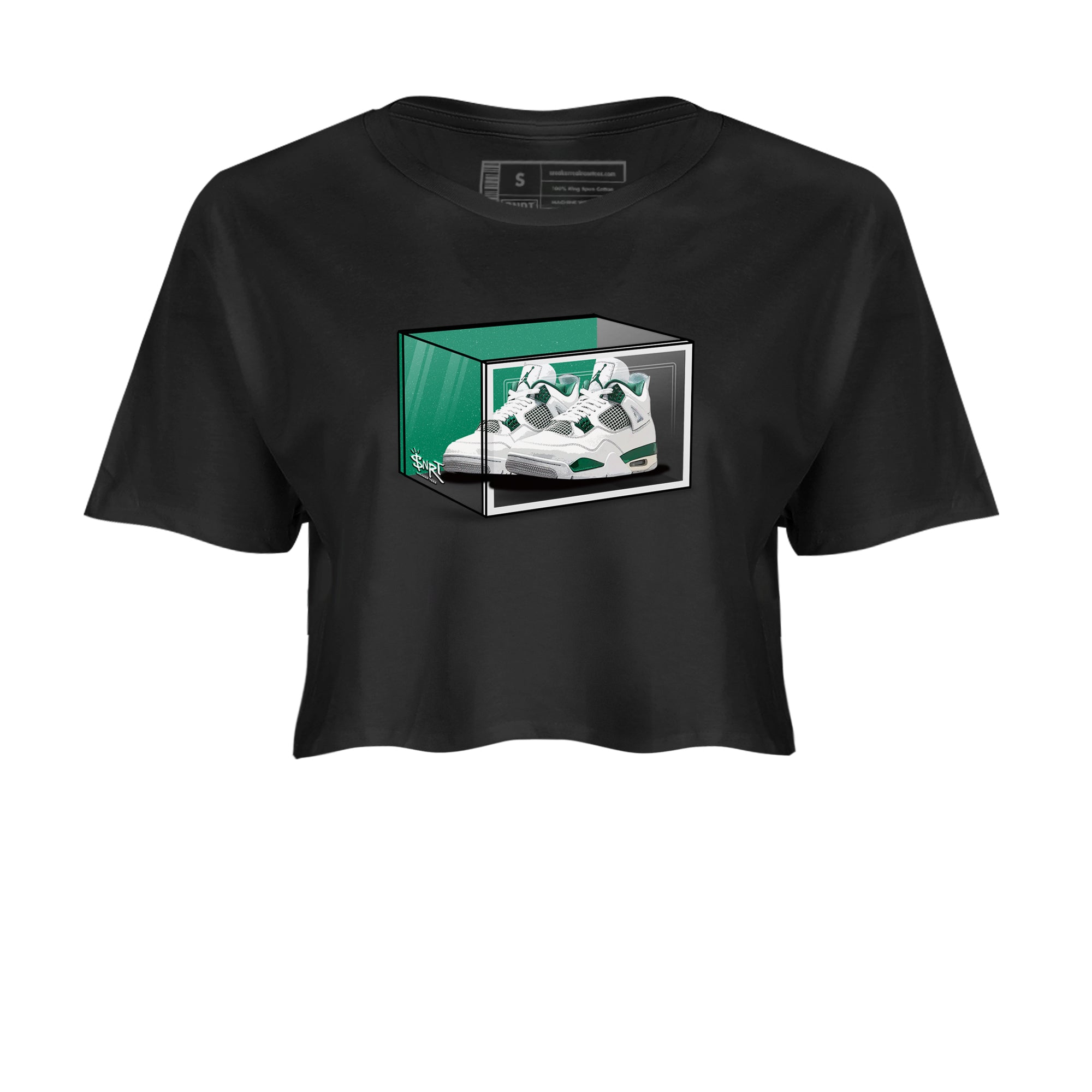 Shoe Box snkmatch Women's Top - Air Jordan 4 Oxidized Green