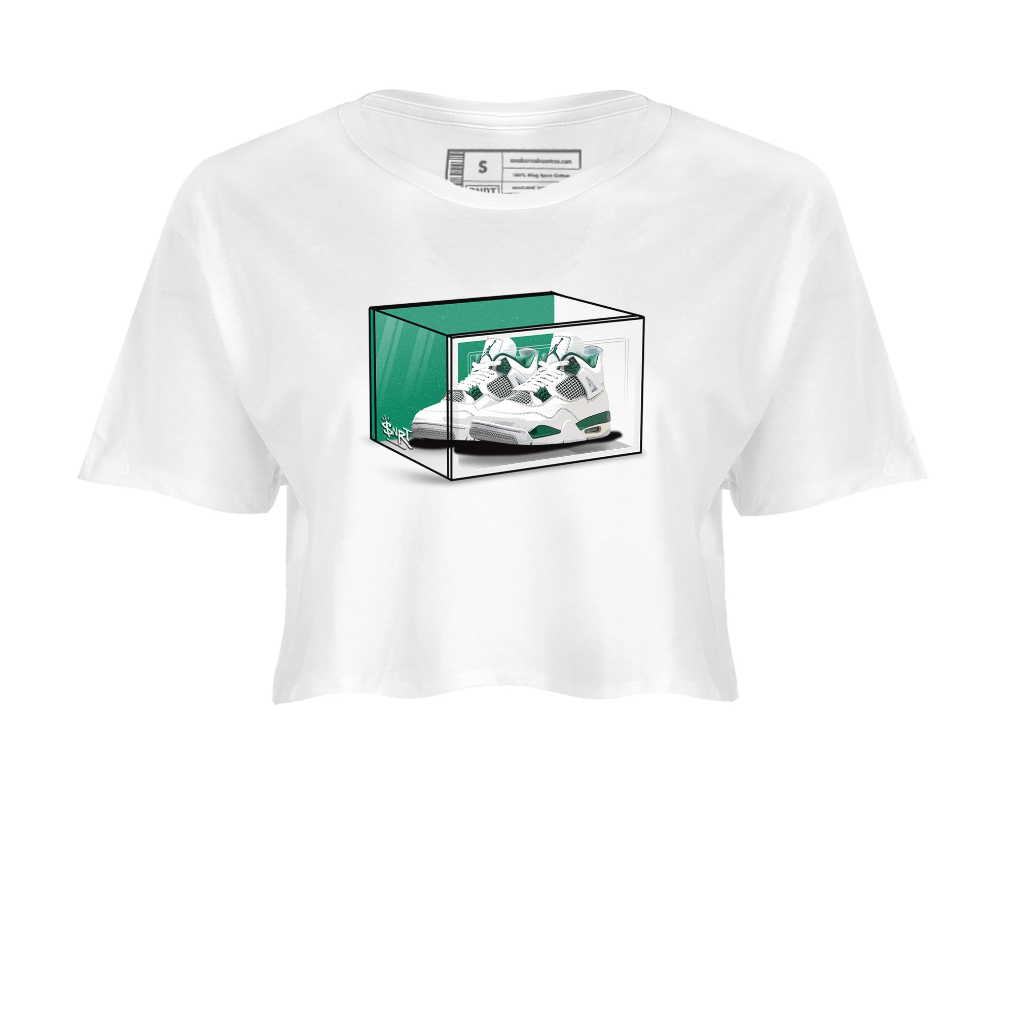 Shoe Box snkmatch Women's Top - Air Jordan 4 Oxidized Green