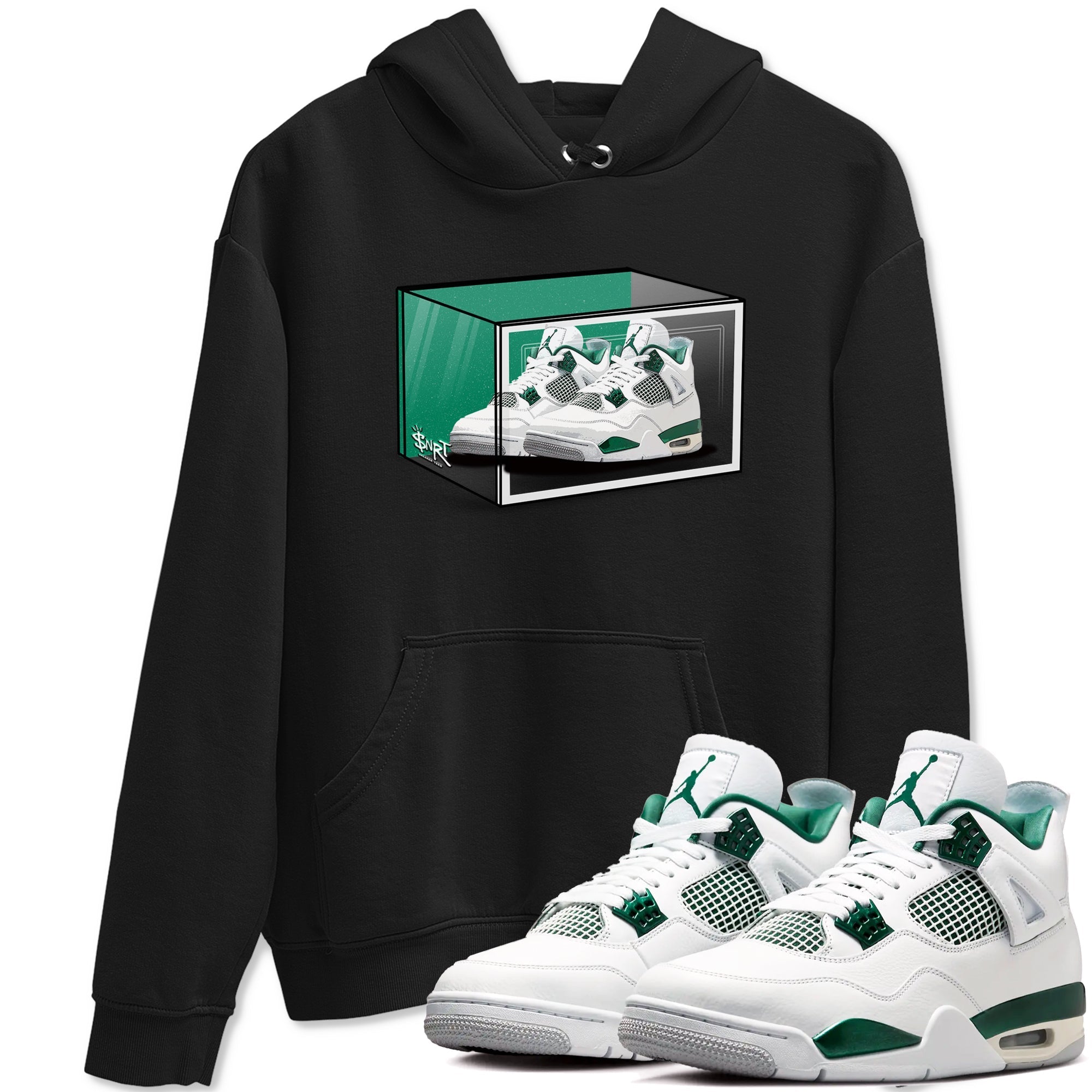 Shoe Box snkmatch Tees - Air Jordan 4 Oxidized Green