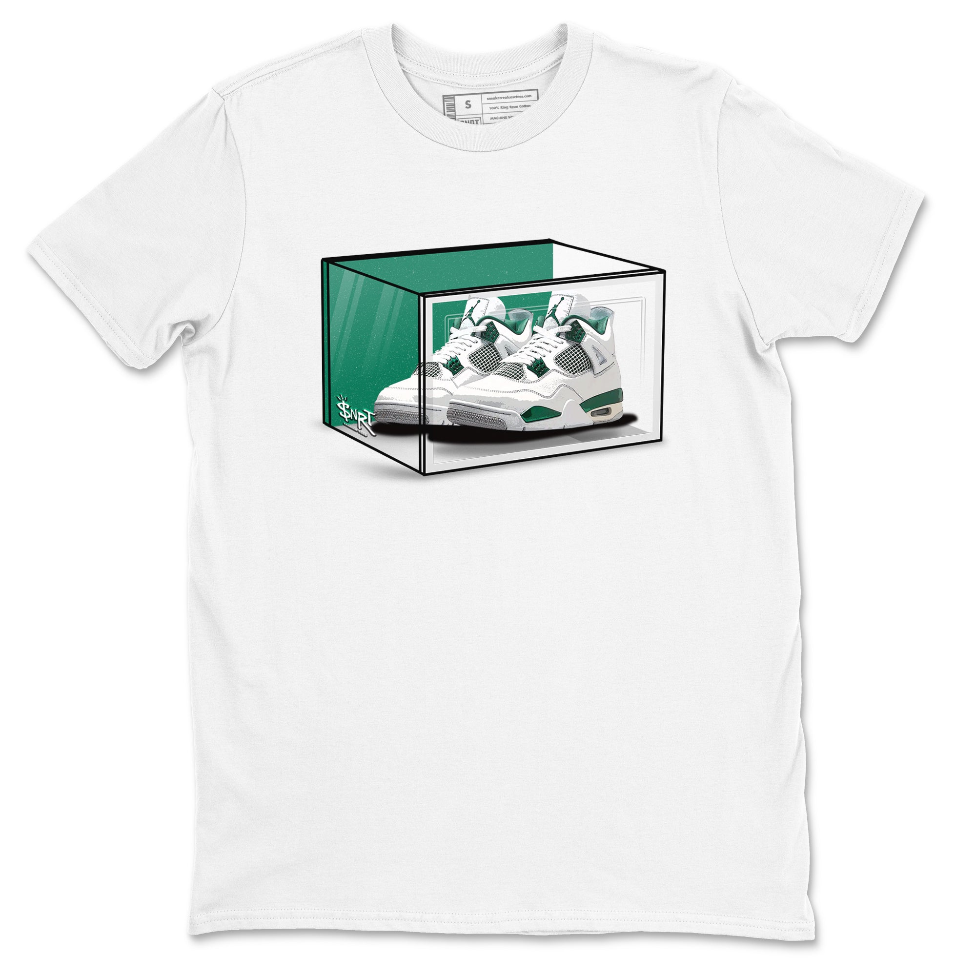 Shoe Box snkmatch Tees - Air Jordan 4 Oxidized Green