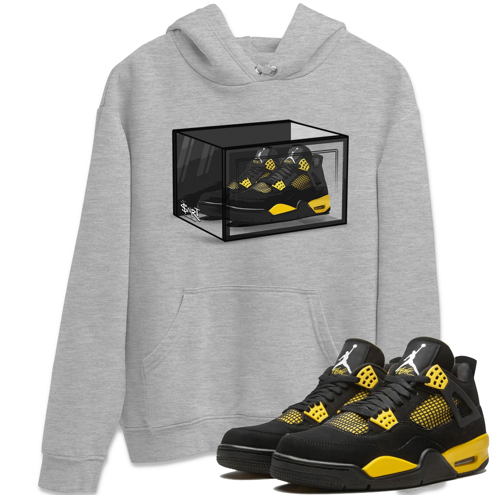 Shoe Box Unisex Tops - Air Jordan 4 Thunder