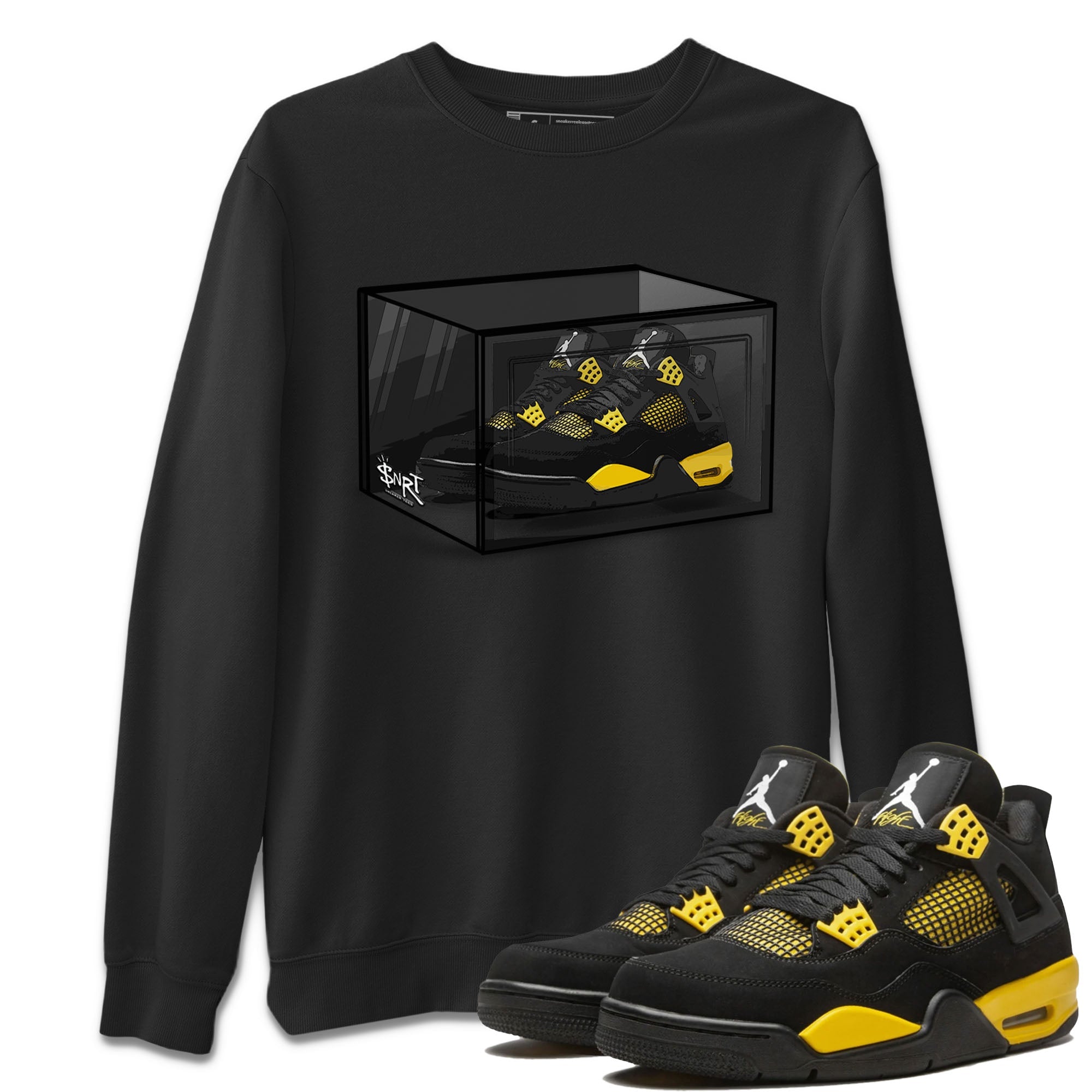 Shoe Box Unisex Tops - Air Jordan 4 Thunder
