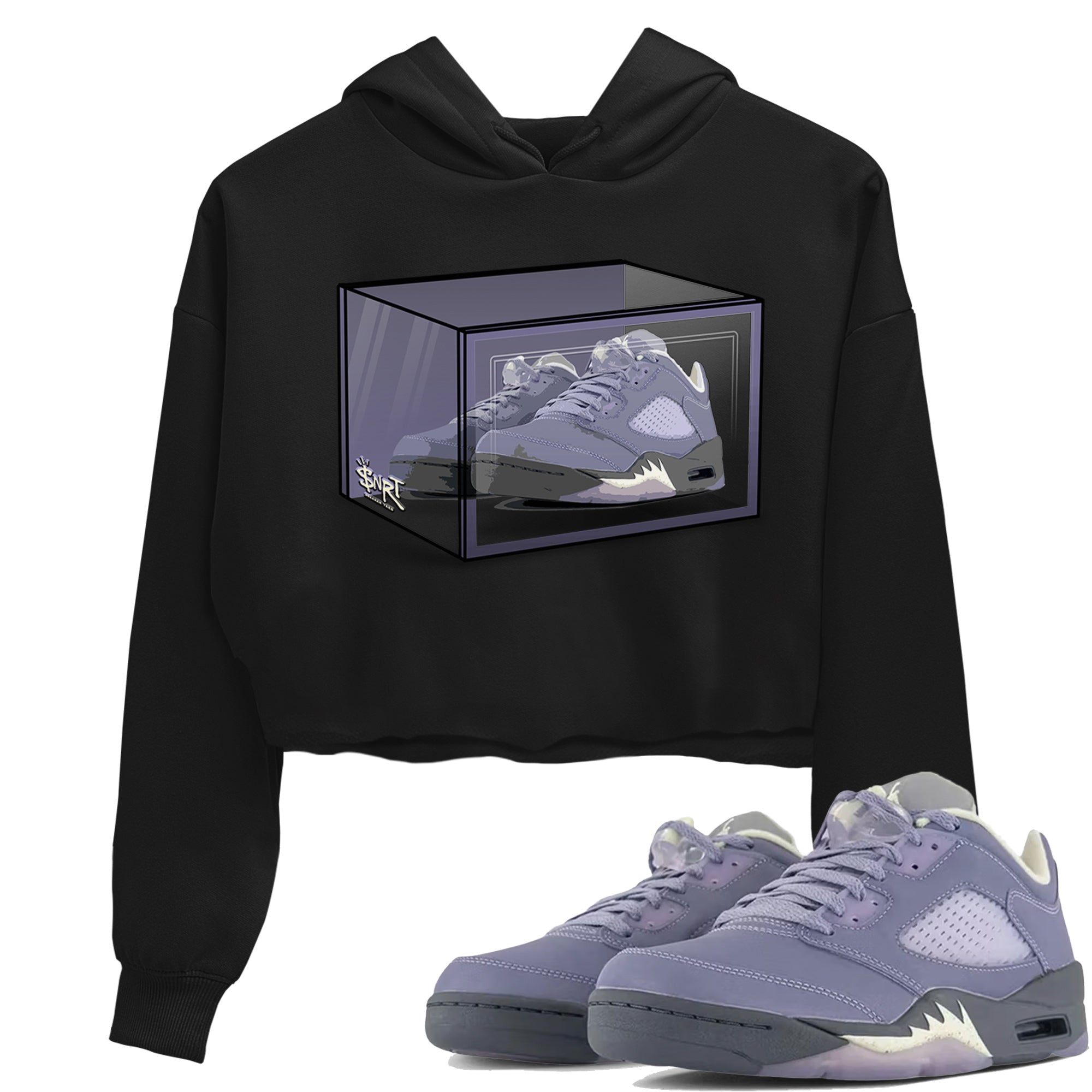 Shoe Box Women's Tops - Air Jordan 5 Indigo Haze