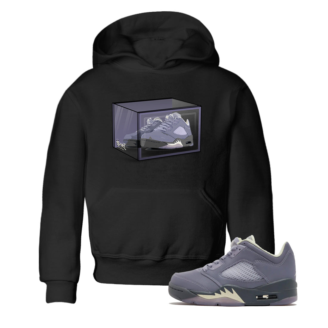Shoe Box Kids Tops - Air Jordan 5 Indigo Haze