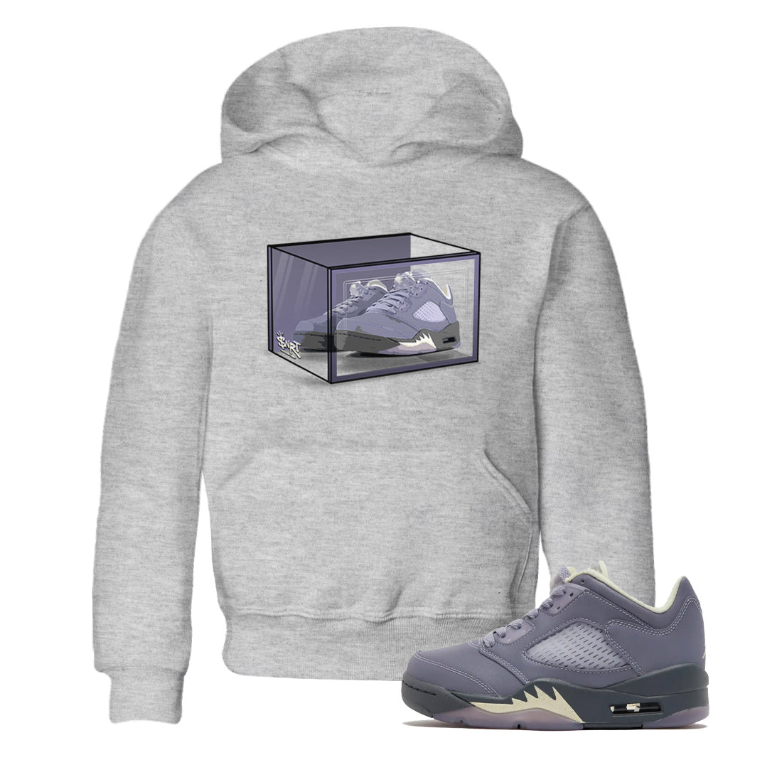Shoe Box Kids Tops - Air Jordan 5 Indigo Haze