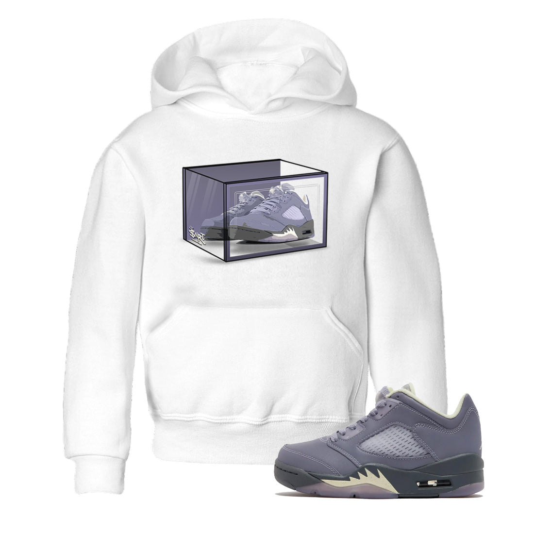 Shoe Box Kids Tops - Air Jordan 5 Indigo Haze
