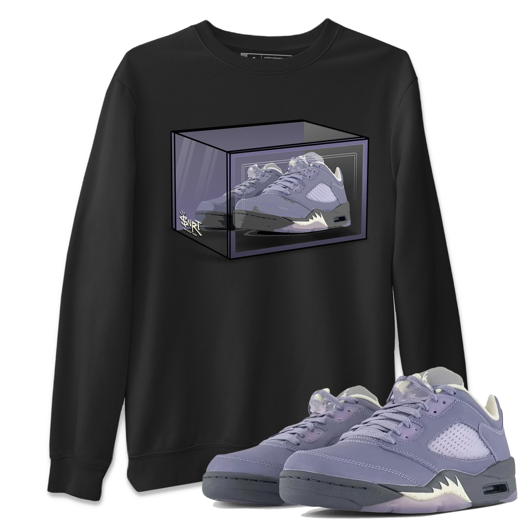 Shoe Box Unisex Tops - Air Jordan 5 Indigo Haze