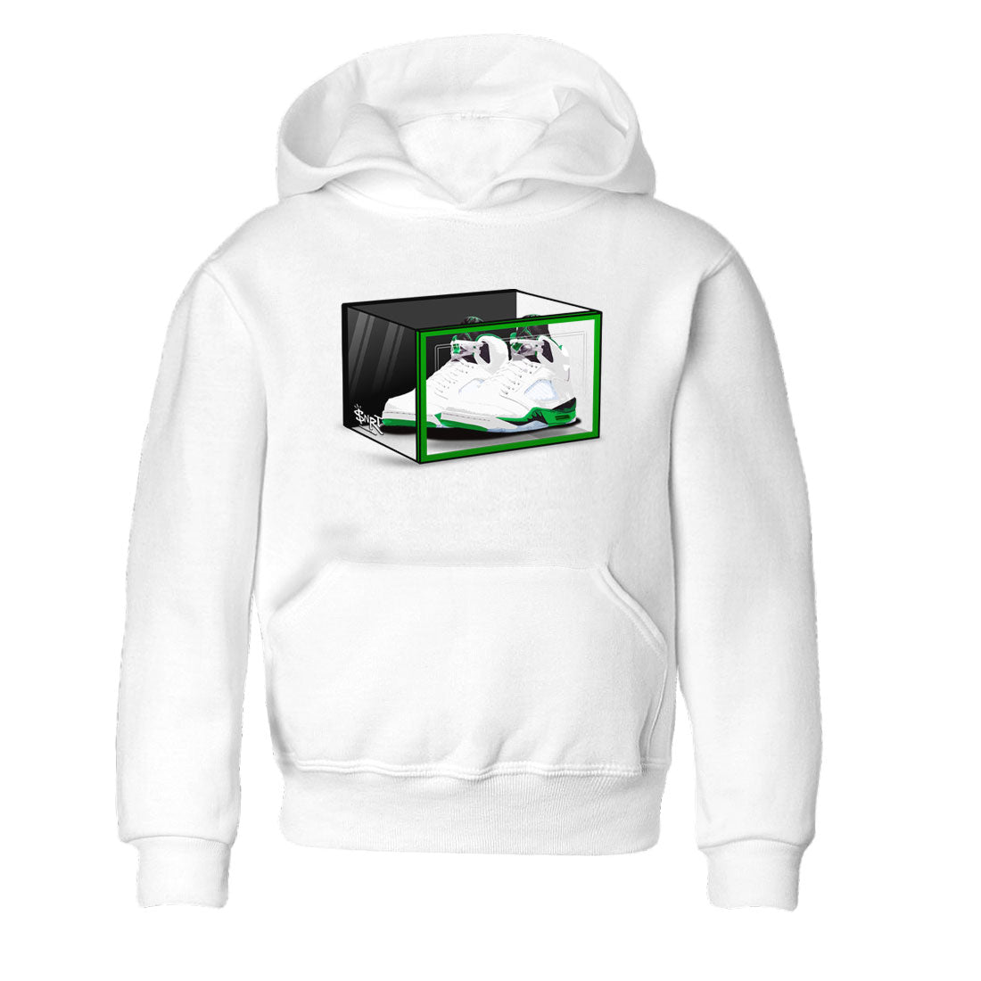 Shoe Box snkmatch Tee Kids - Air Jordan 5 Lucky Green
