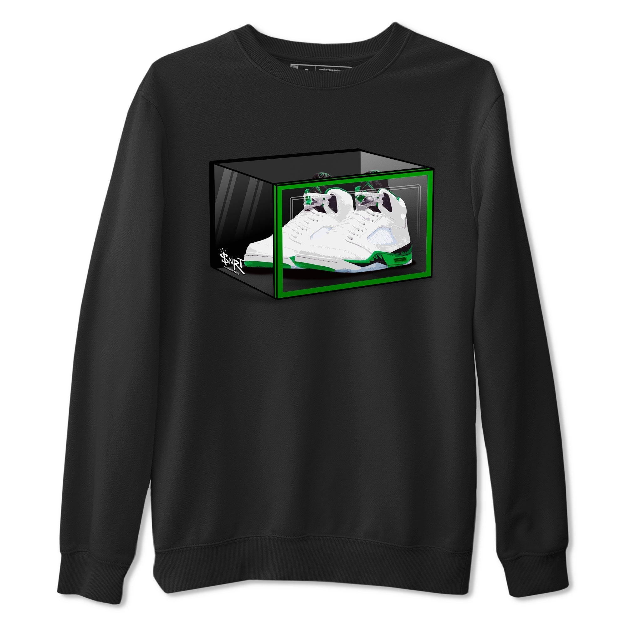 Shoe Box snkmatch Tee - Air Jordan 5 Lucky Green