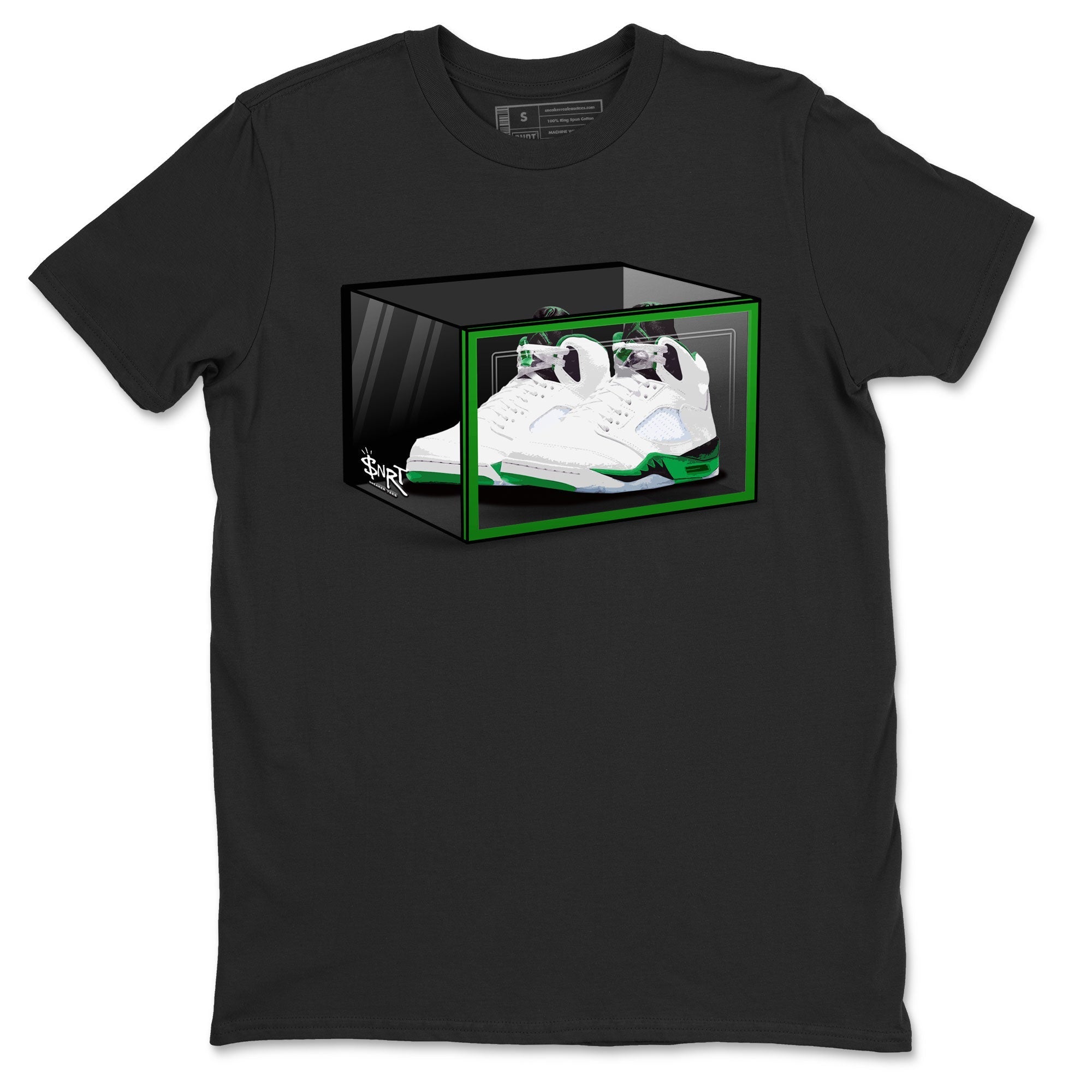 Shoe Box snkmatch Tee - Air Jordan 5 Lucky Green