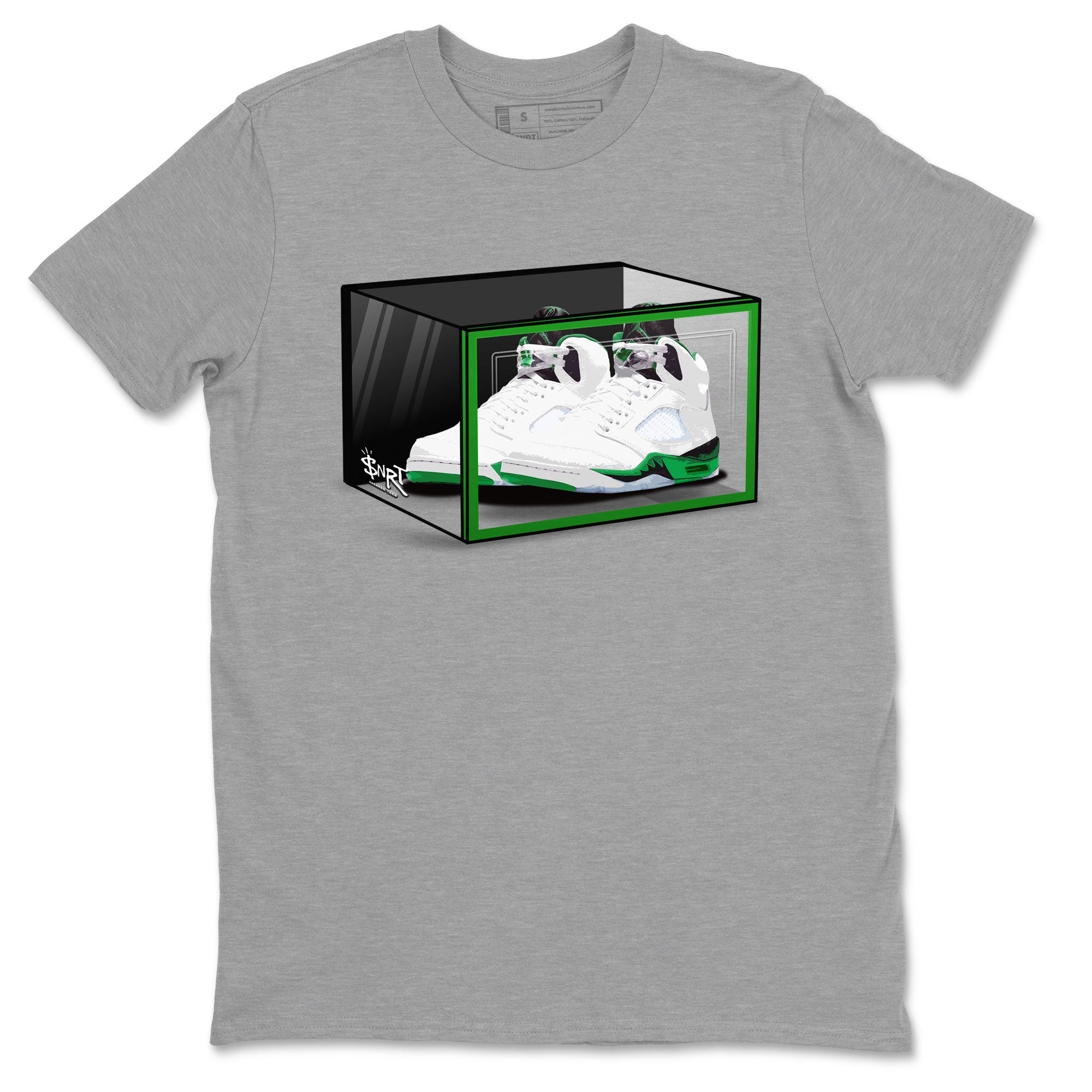 Shoe Box snkmatch Tee - Air Jordan 5 Lucky Green