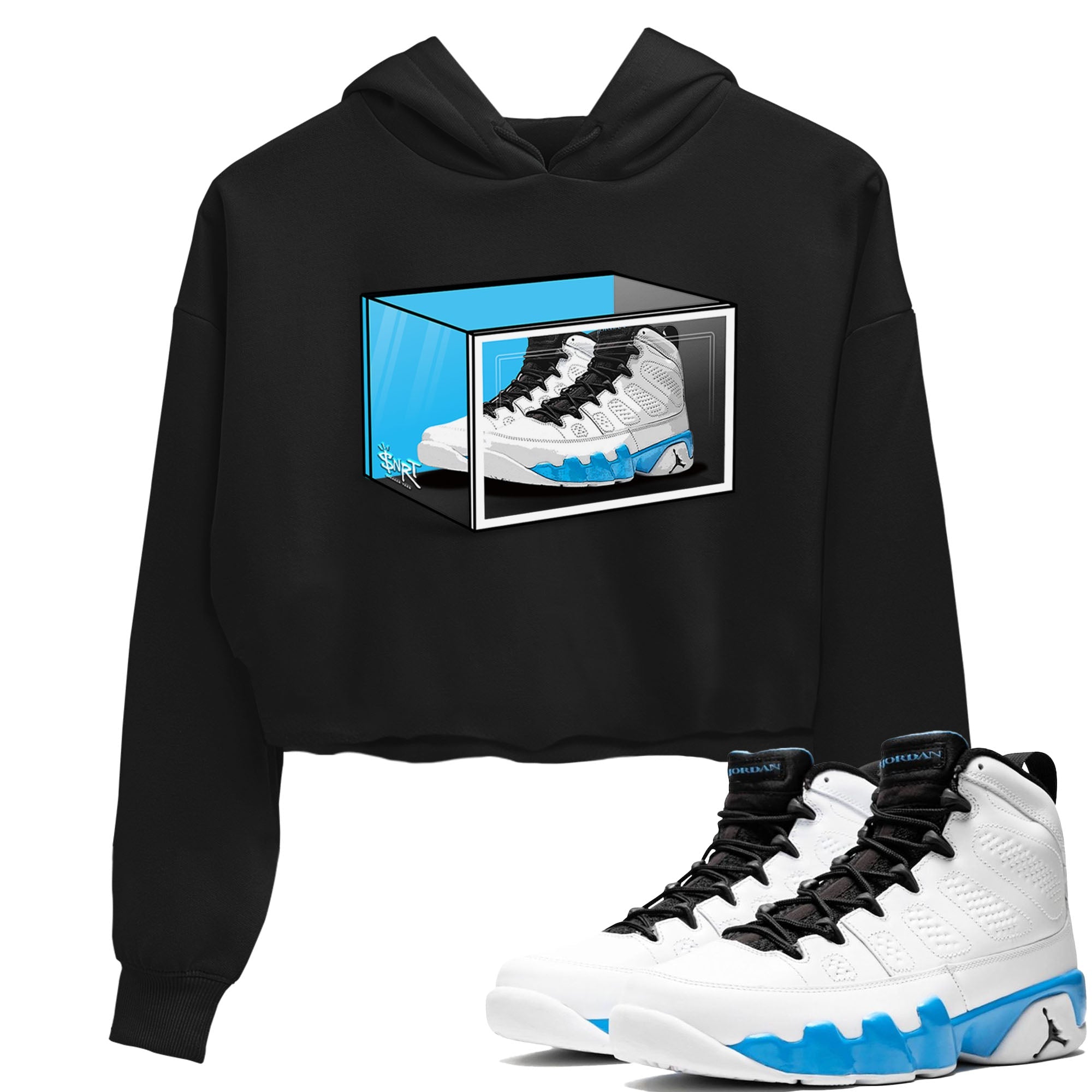 Shoe Box snkmatch Women's Top - Air Jordan 9 Powder Blue