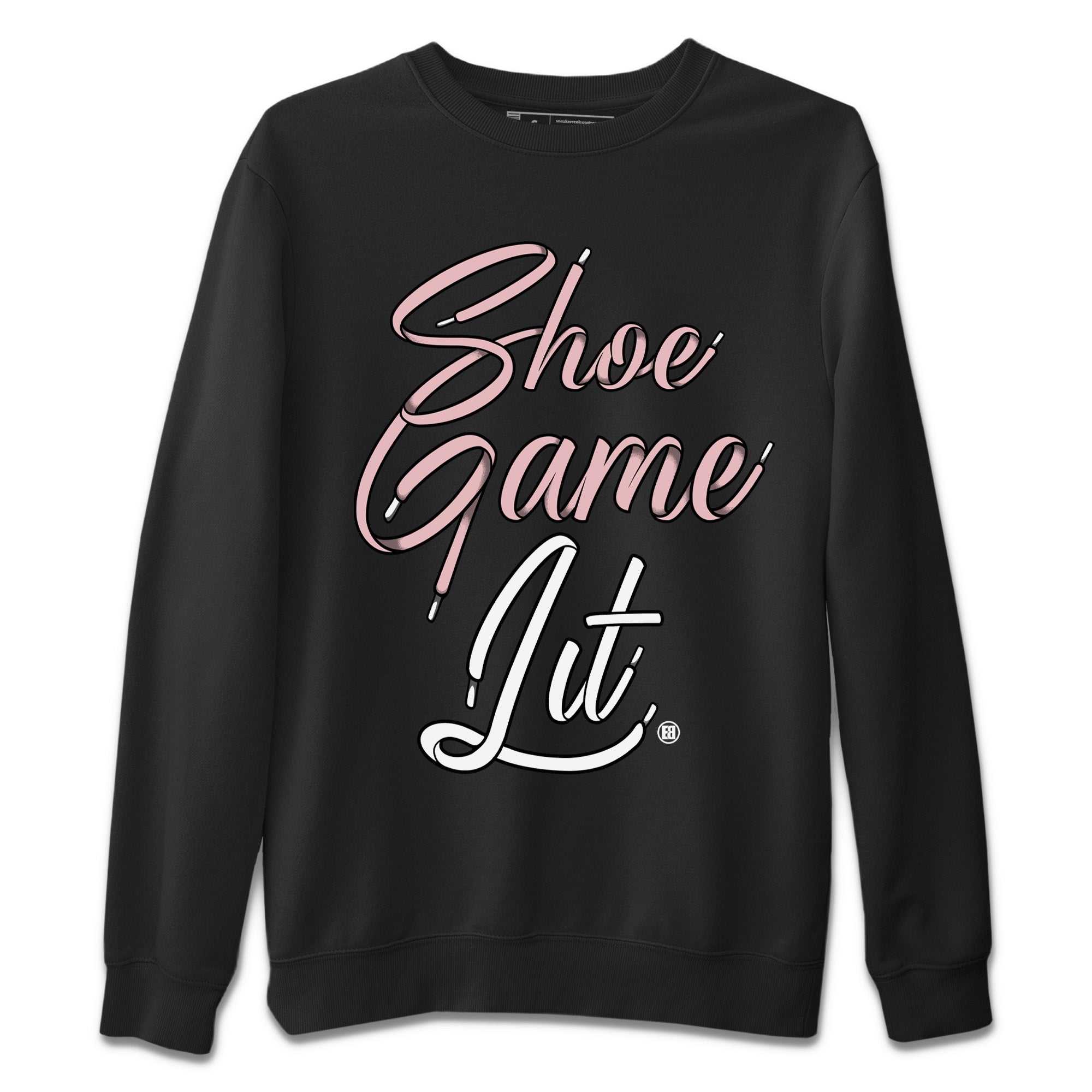 Shoe Game Lit Shoe Lace Unisex Tops - Air Jordan 1 Washed Pink