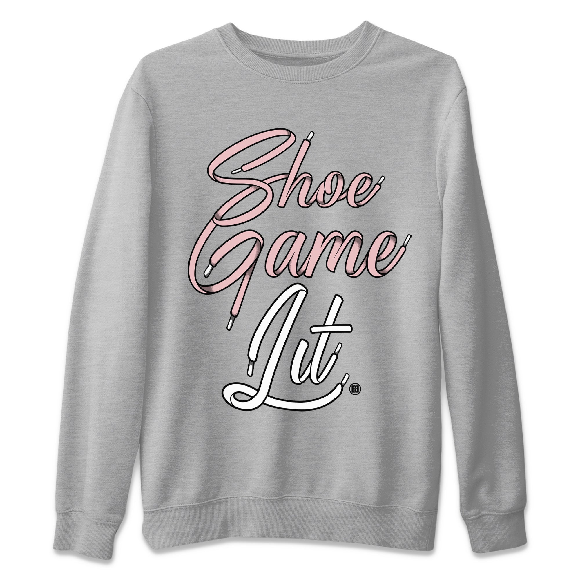 Shoe Game Lit Shoe Lace Unisex Tops - Air Jordan 1 Washed Pink