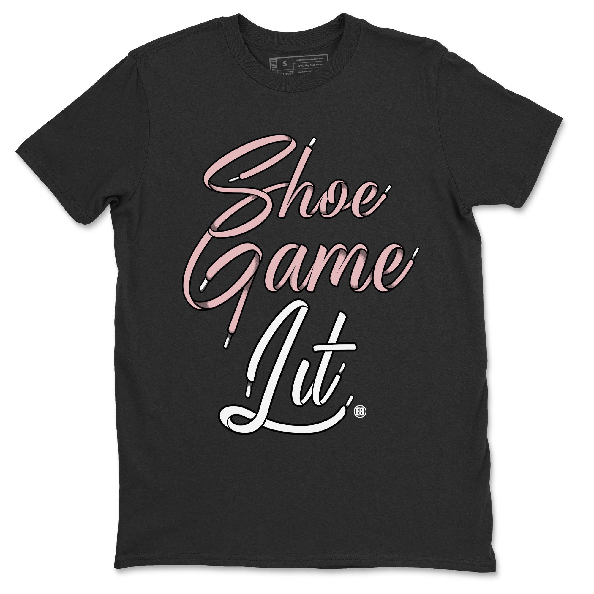 Shoe Game Lit Shoe Lace Unisex Tops - Air Jordan 1 Washed Pink