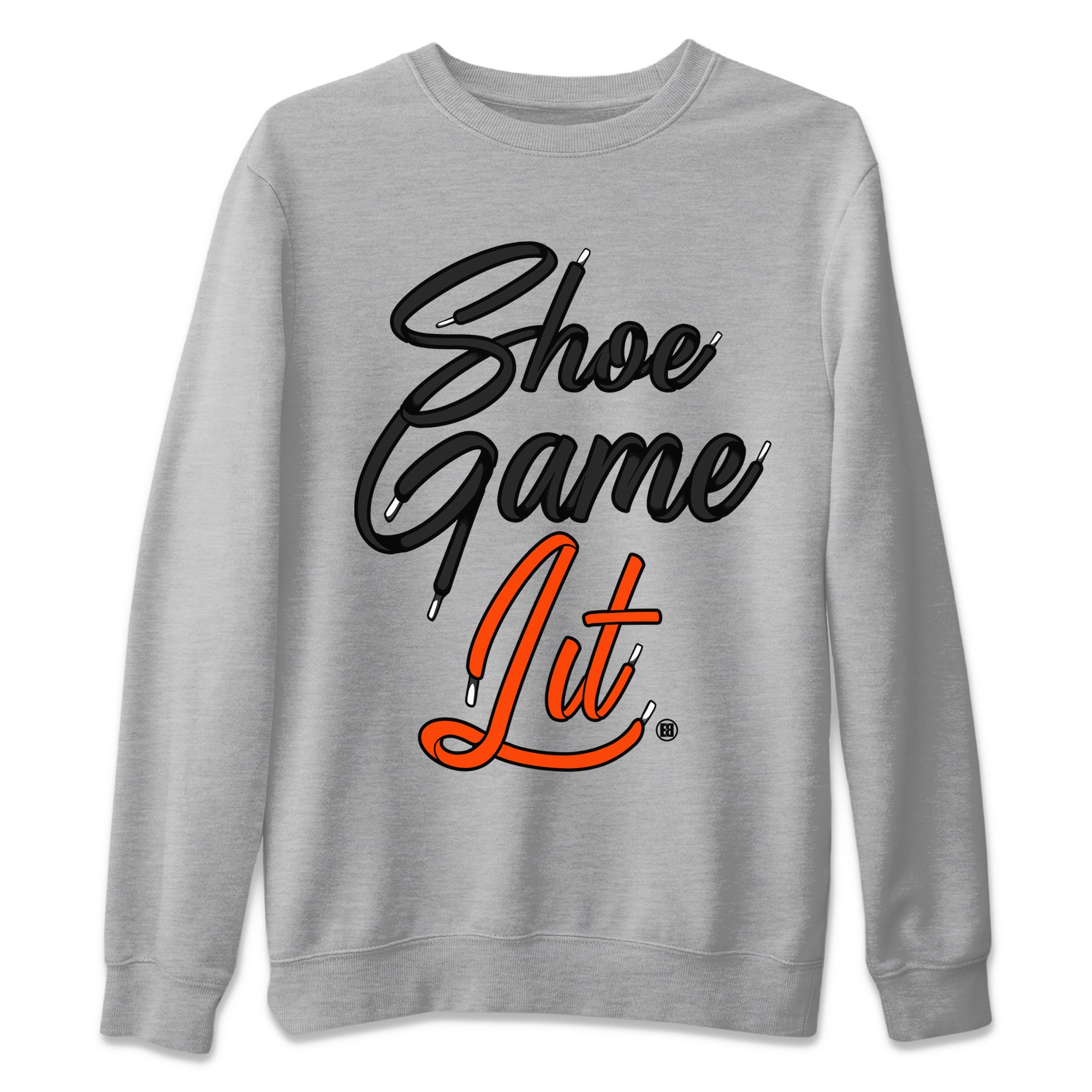Shoe Game Lit Shoe Lace Unisex Tops - Air Jordan 12 Brilliant Orange