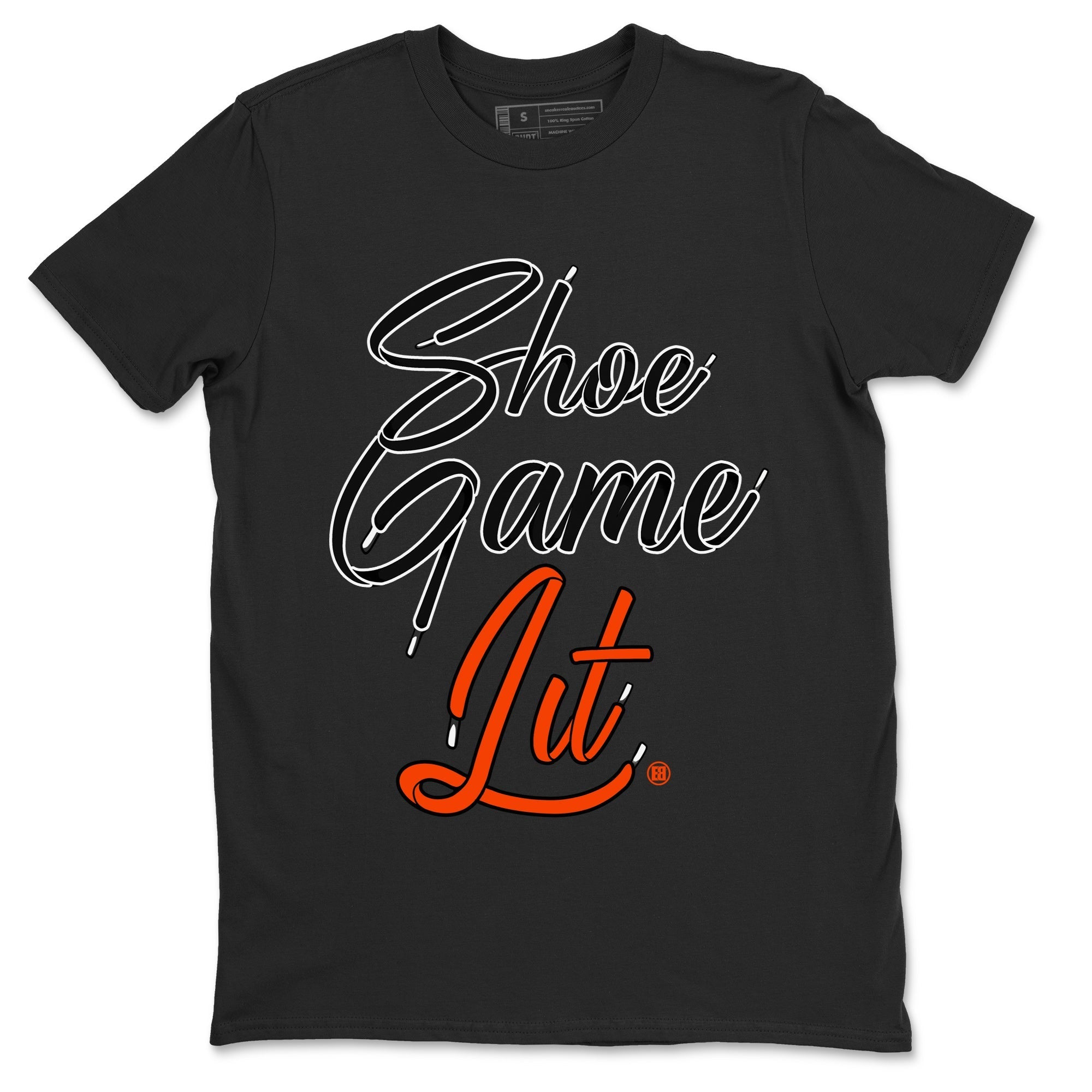 Shoe Game Lit Shoe Lace Unisex Tops - Air Jordan 12 Brilliant Orange