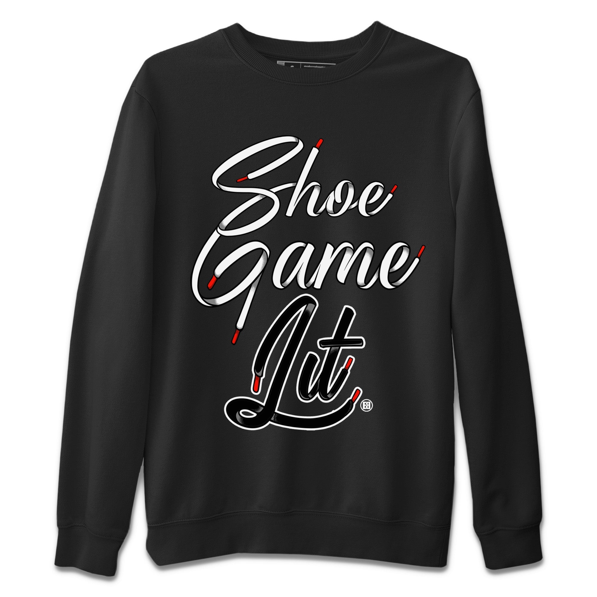 Shoe Game Lit Shoe Lace Unisex Tops - Air Jordan 13 Black Flint