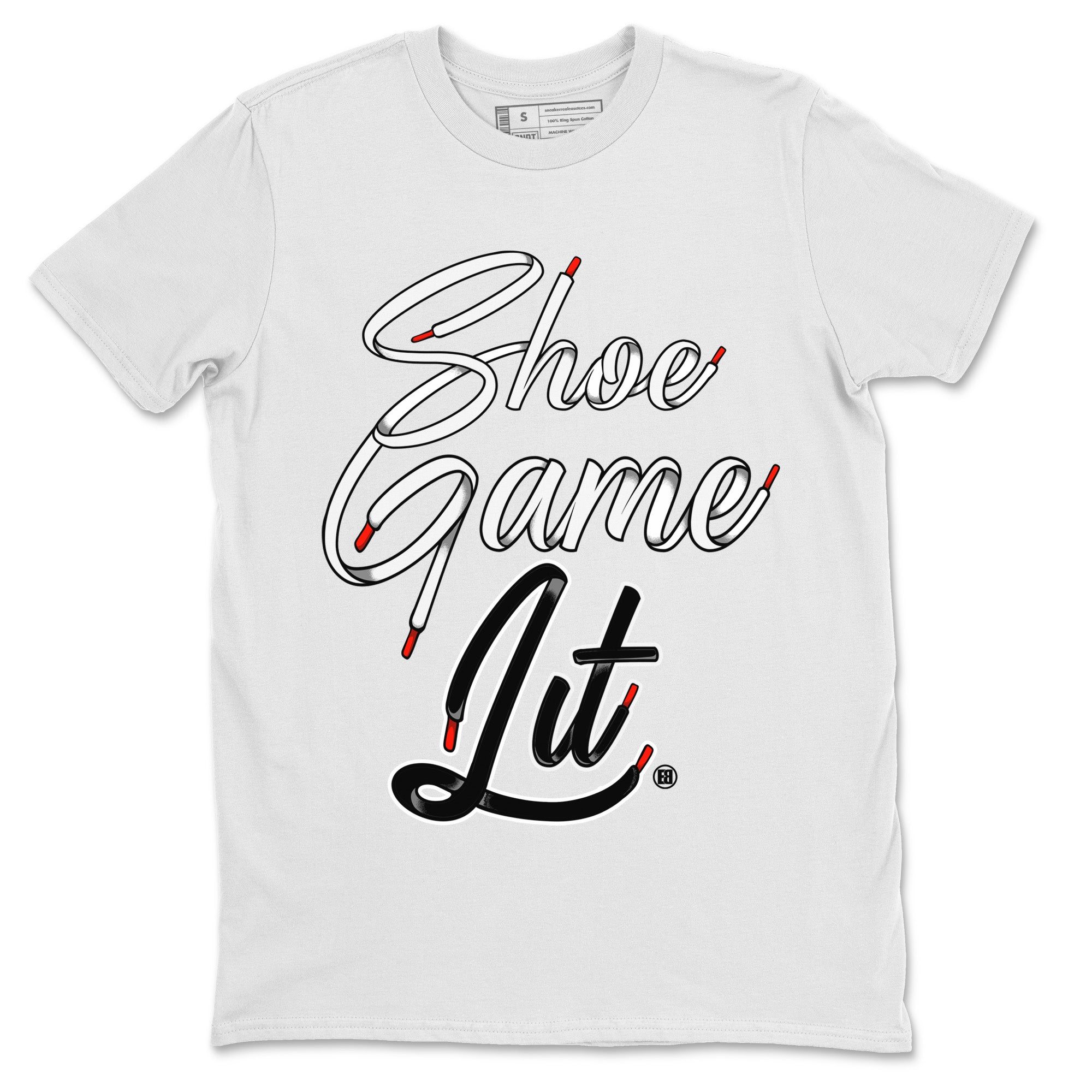 Shoe Game Lit Shoe Lace Unisex Tops - Air Jordan 13 Black Flint