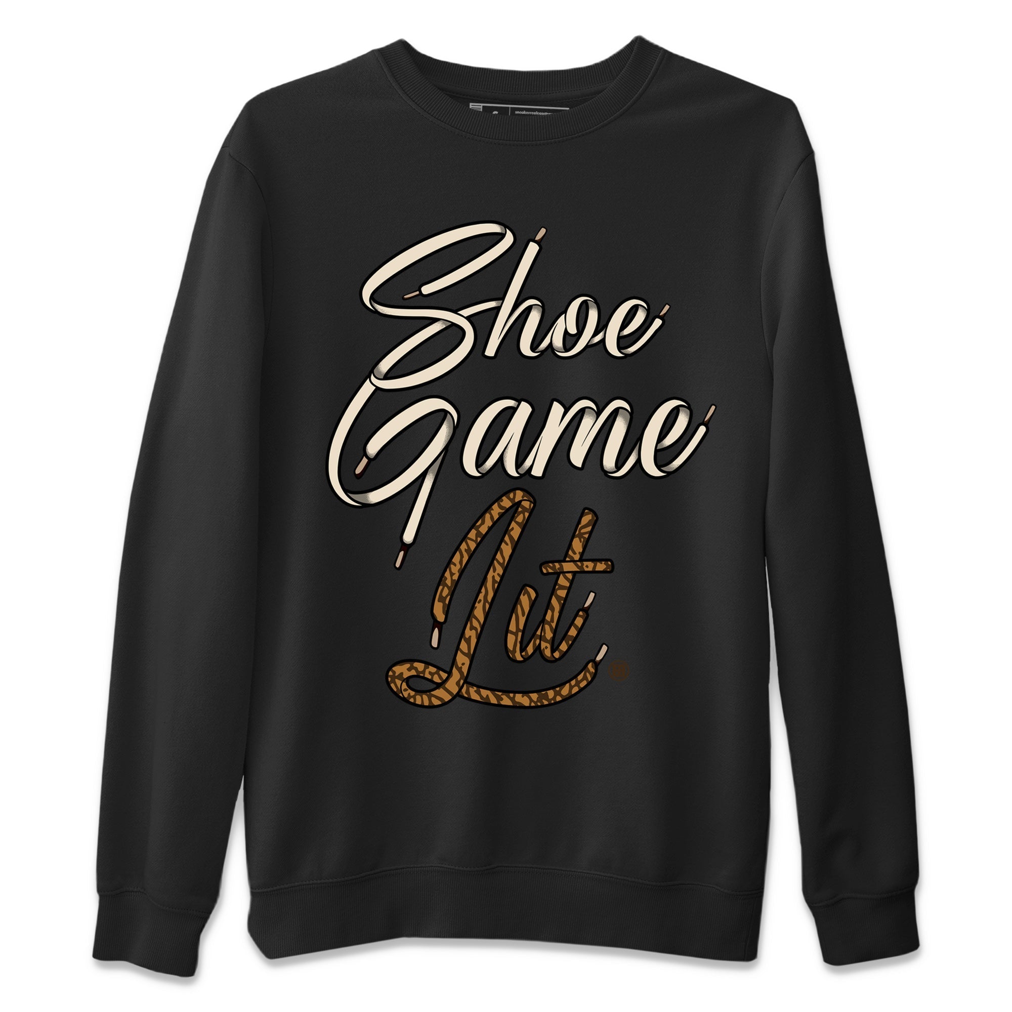 Shoe Game Lit Shoe Lace Unisex Tops - Air Jordan 3 Palomino