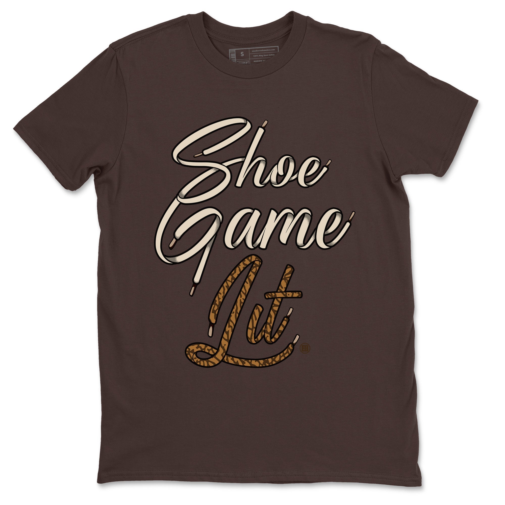 Shoe Game Lit Shoe Lace Unisex Tops - Air Jordan 3 Palomino