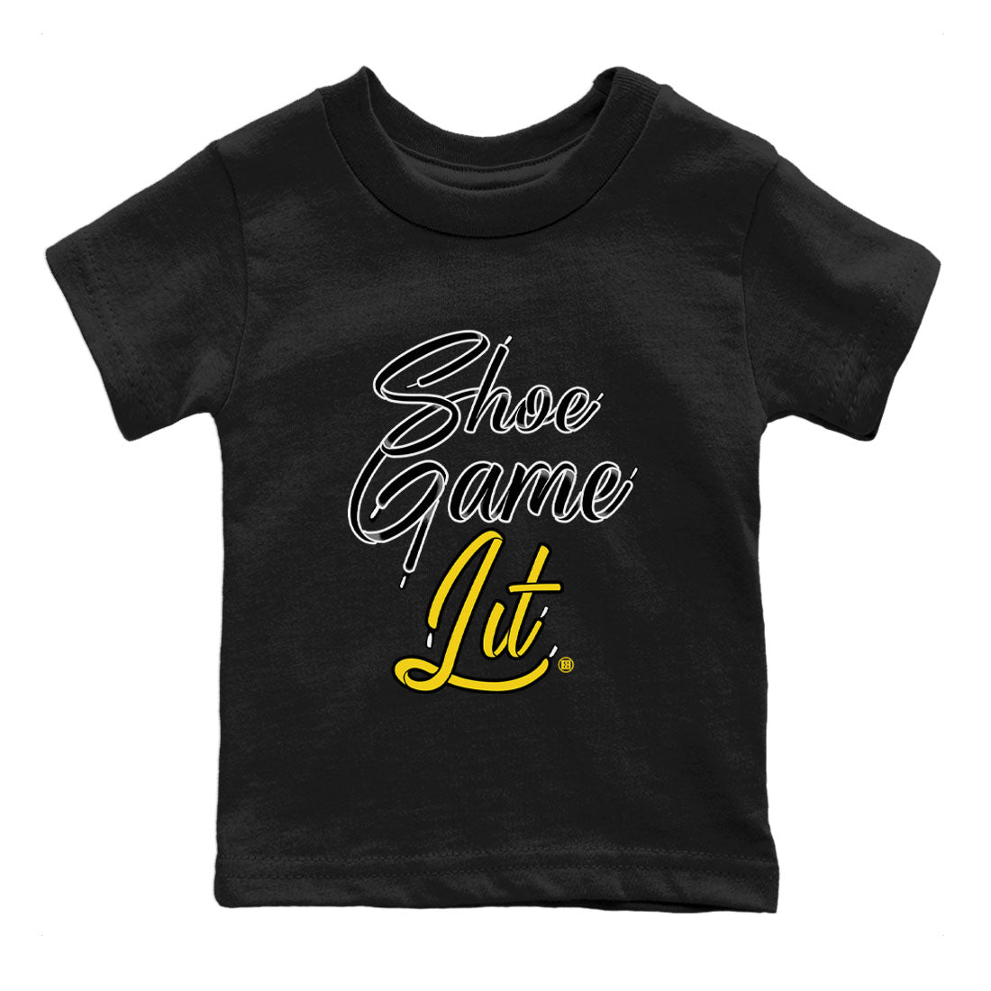 Shoe Game Lit Shoe Lace Kids Tops - Air Jordan 4 Thunder