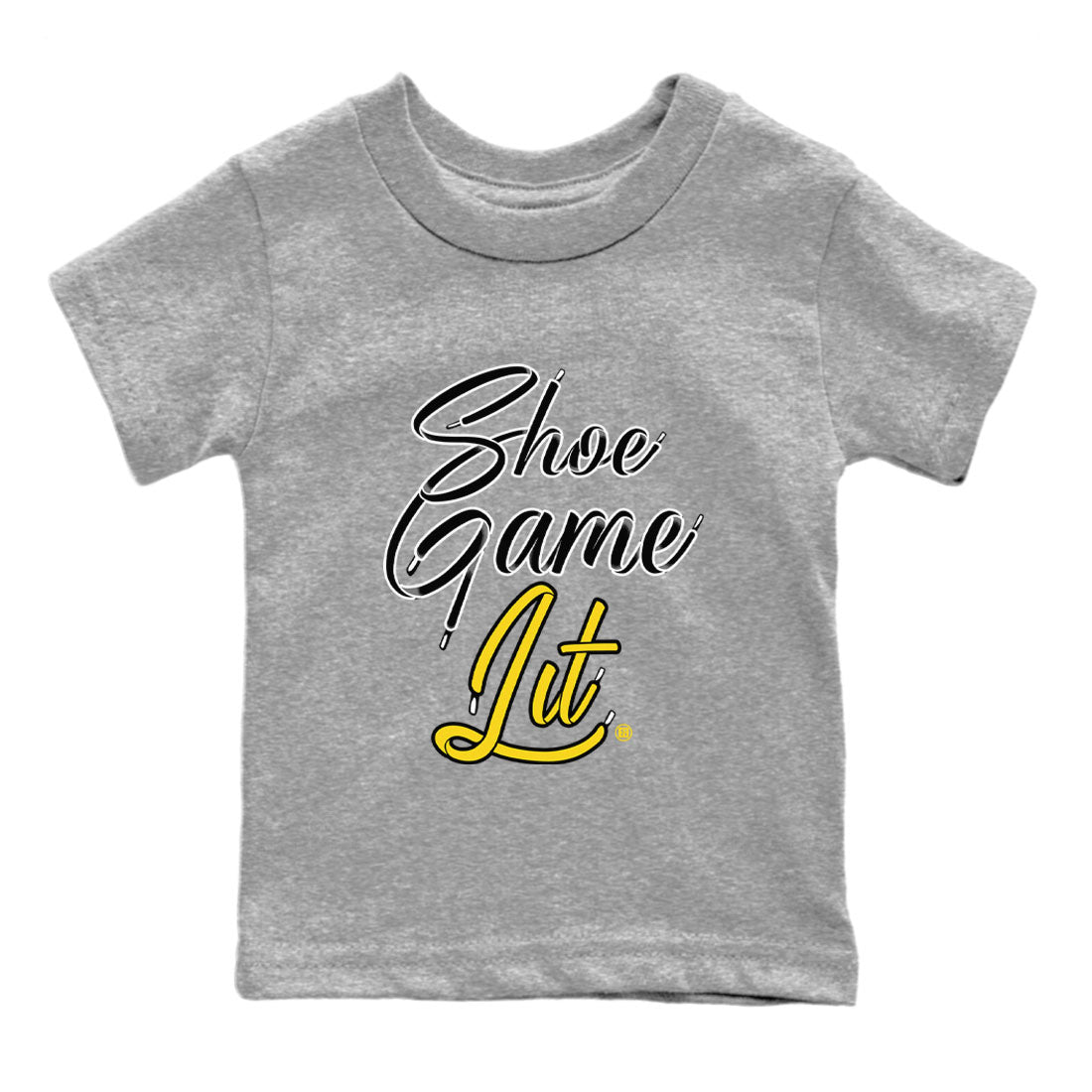 Shoe Game Lit Shoe Lace Kids Tops - Air Jordan 4 Thunder
