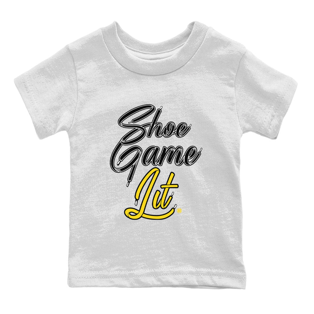 Shoe Game Lit Shoe Lace Kids Tops - Air Jordan 4 Thunder