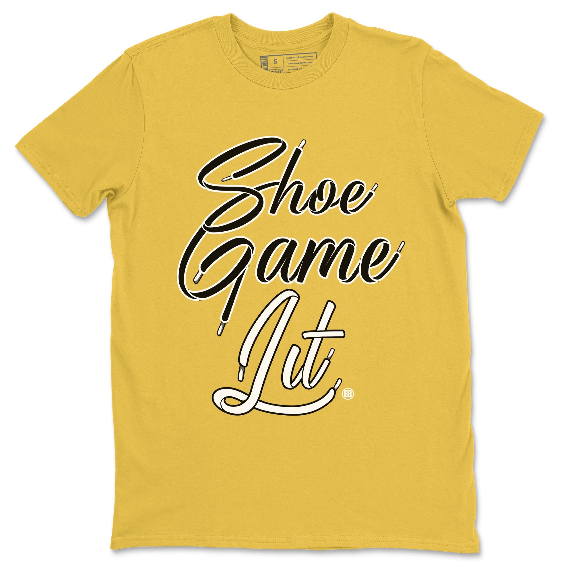 Shoe Game Lit Shoe Lace Unisex Tops - Air Jordan 4 Thunder
