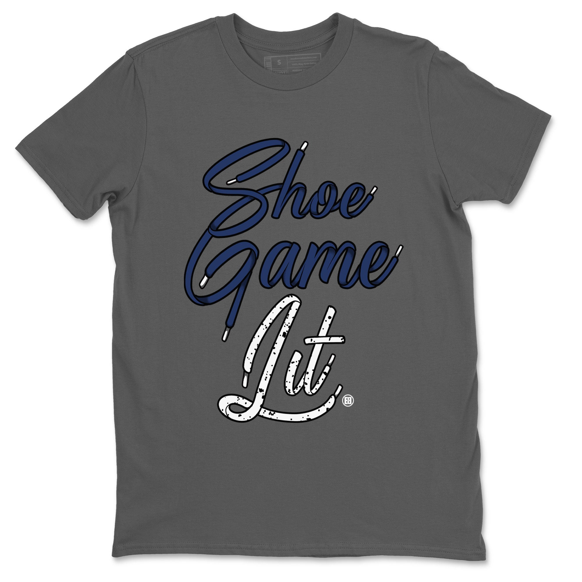 Shoe Game Lit Shoe Lace snkmatch Tee - Air Jordan 5 Georgetown