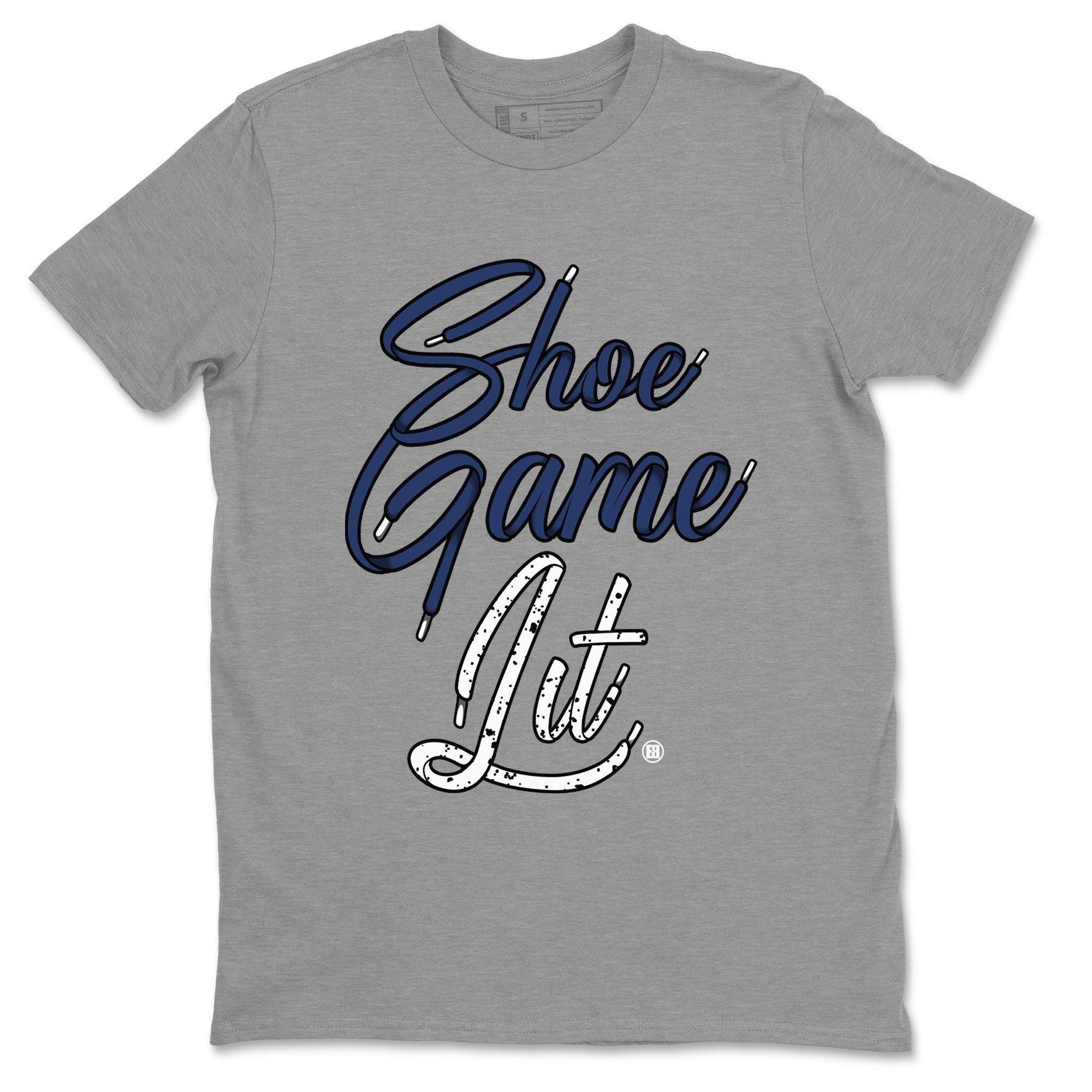 Shoe Game Lit Shoe Lace snkmatch Tee - Air Jordan 5 Georgetown