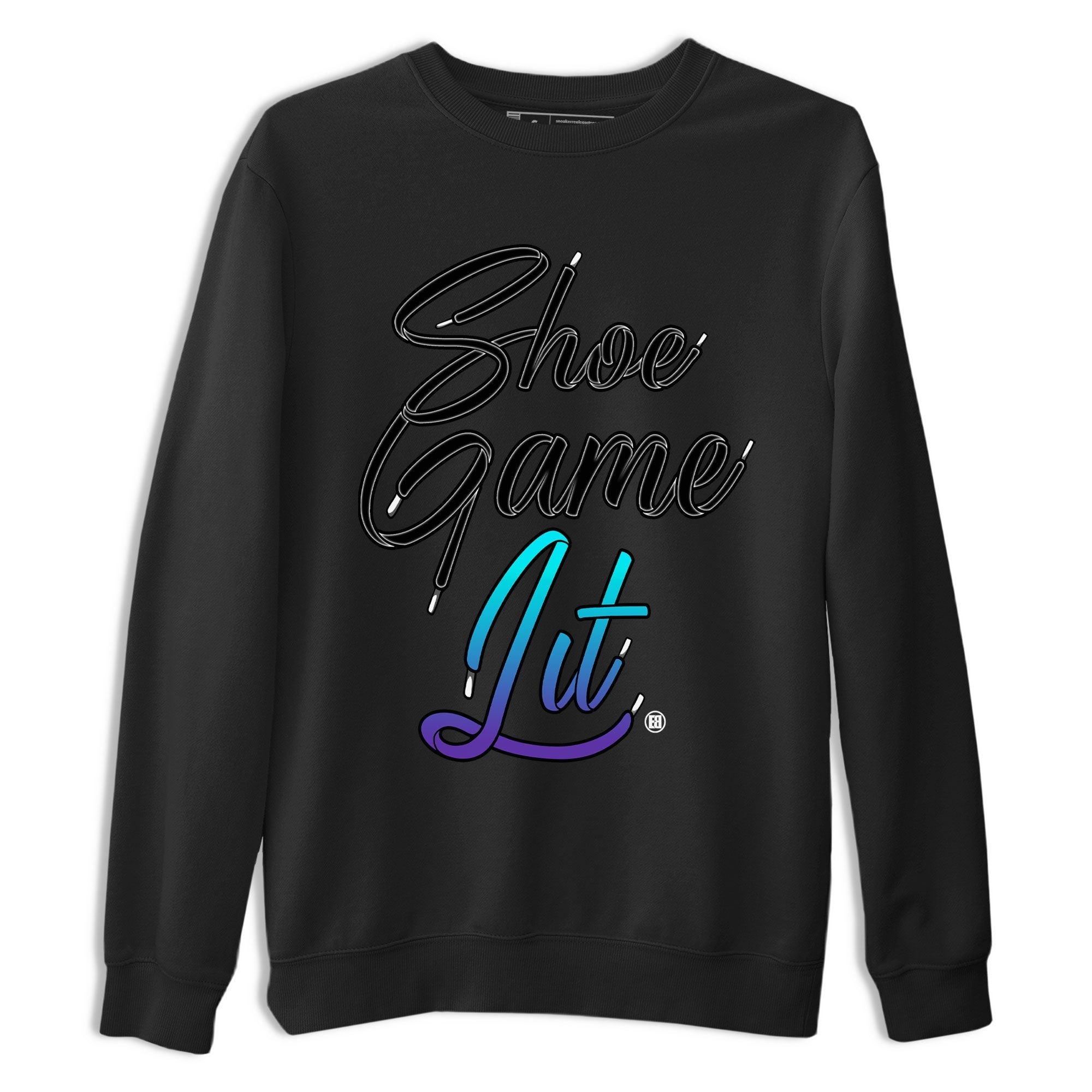 Shoe Game Lit Shoe Lace snkmatch Tee - Air Jordan 6 Aqua