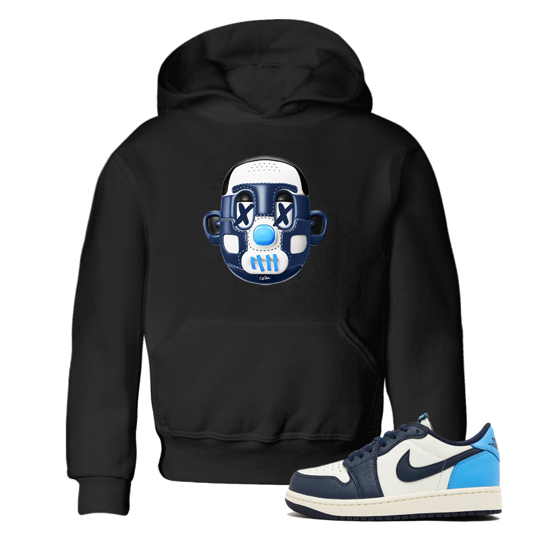 Shoe Head snkmatch Tees Kids - Air Jordan 1 Obsidian