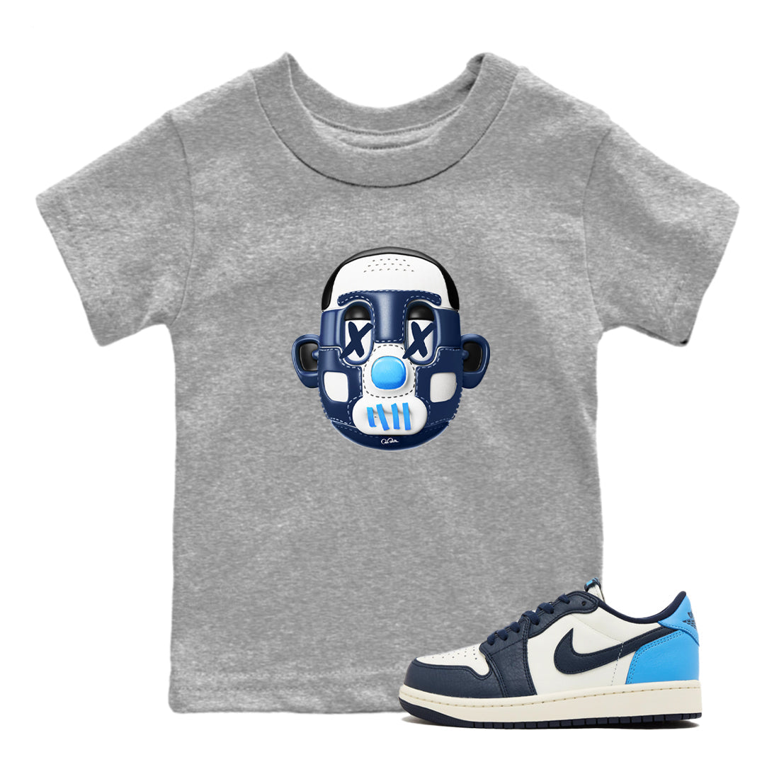 Shoe Head snkmatch Tees Kids - Air Jordan 1 Obsidian