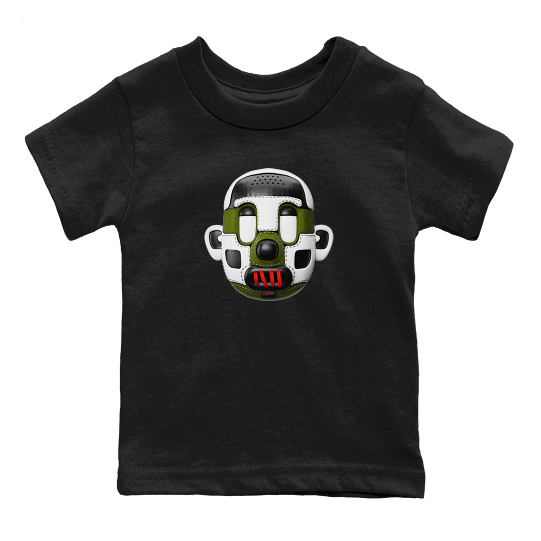 Shoe Head Kids Tops - Air Jordan 1 Travis Scott Olive