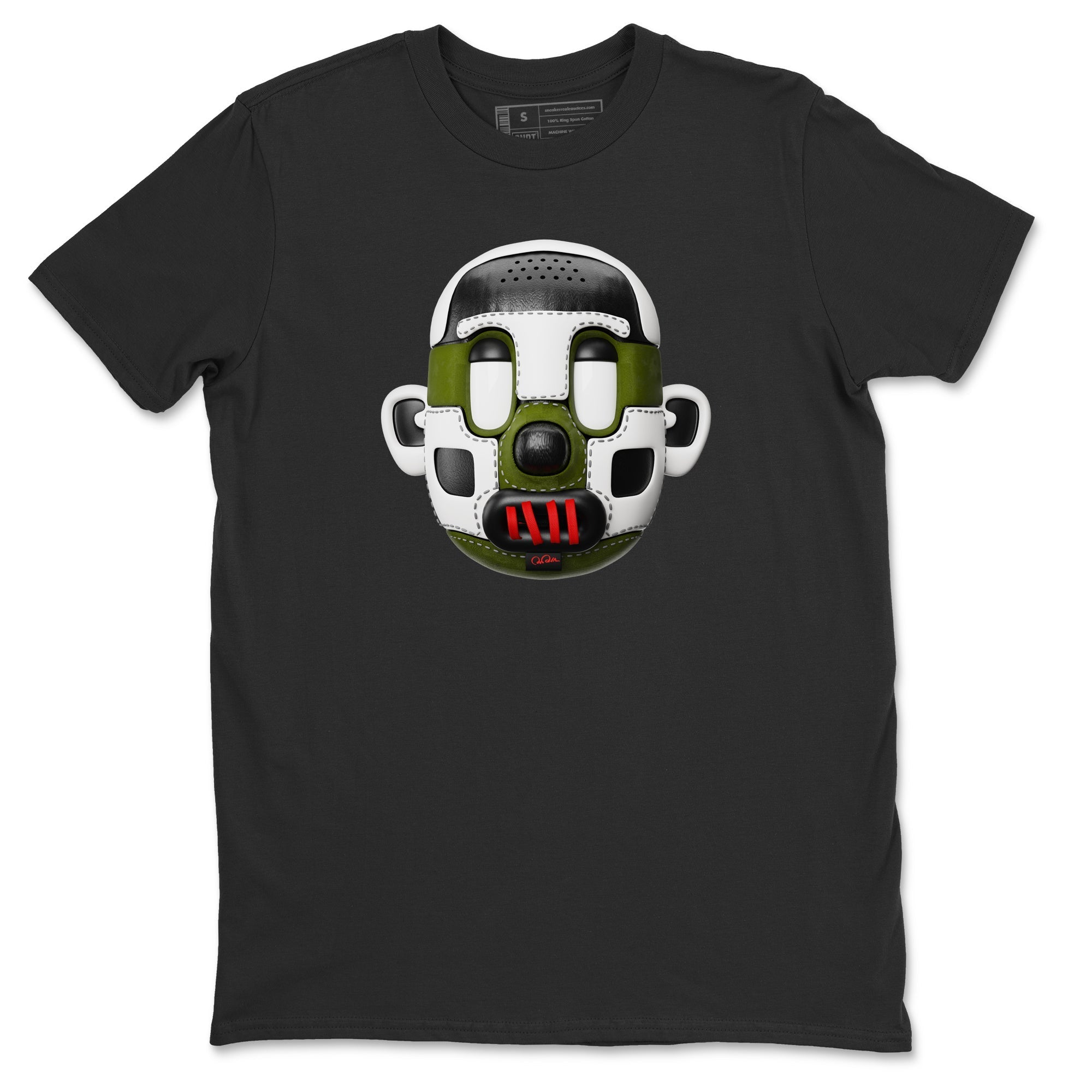 Shoe Head Unisex Tops - Air Jordan 1 Travis Scott Olive